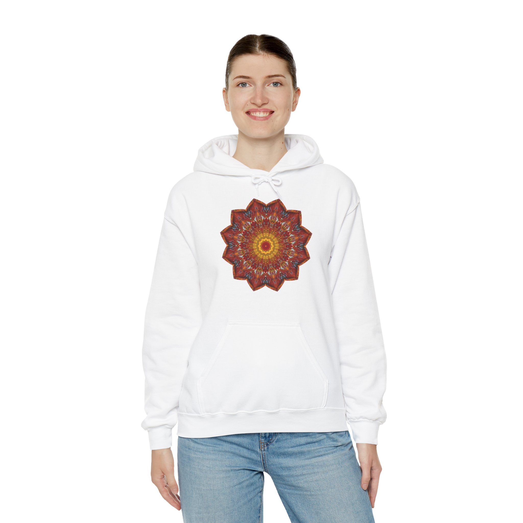 Unisex Heavy Blend™ Hooded Sweatshirt - Starflower Mandalas No.1