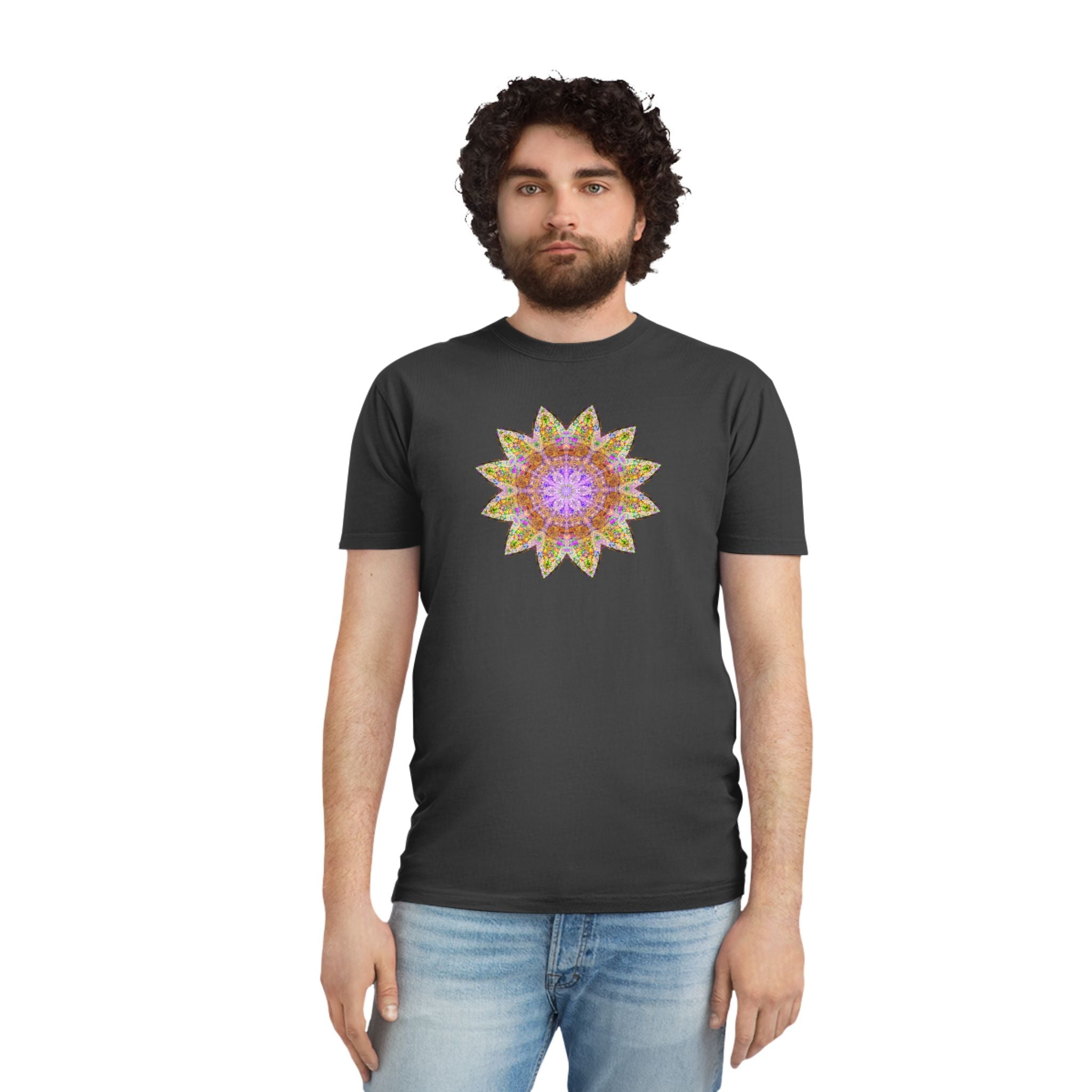 Unisex Faded Shirt - Love Light Mandalas No.14