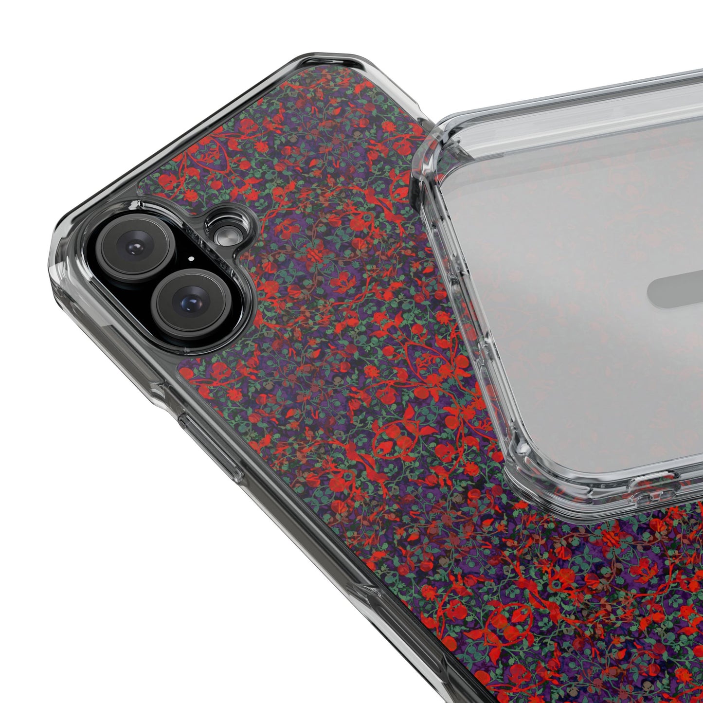 iPhone 16 Magnetic Clear Impact Case - Hidden Weave Series No.25
