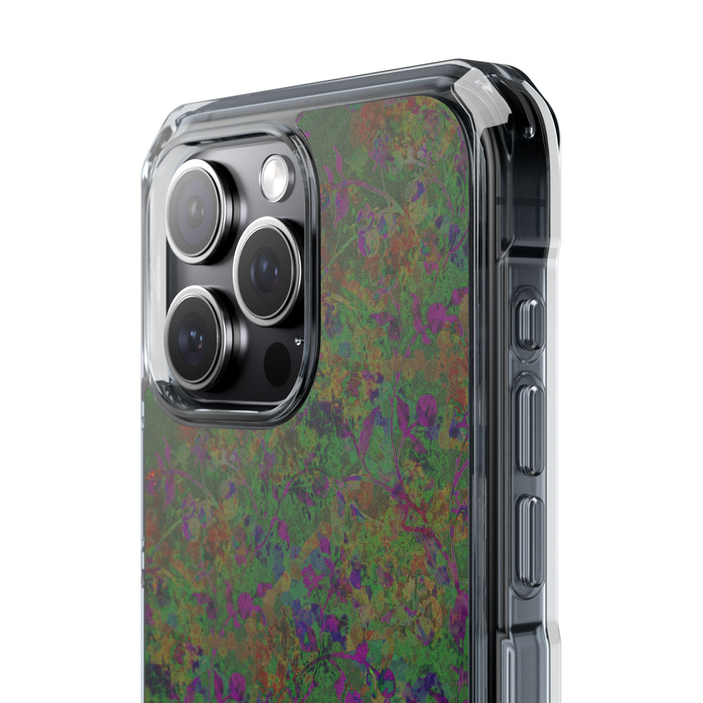 iPhone 15 Magnetic Clear Impact Case - Hidden Weave Series V3 No.24