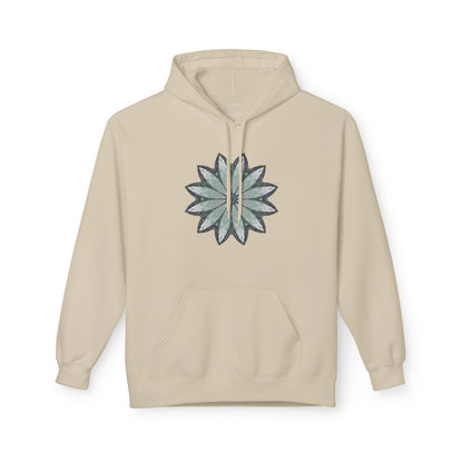 Unisex Midweight Softstyle Fleece Hoodie - Love Light Mandalas No.22