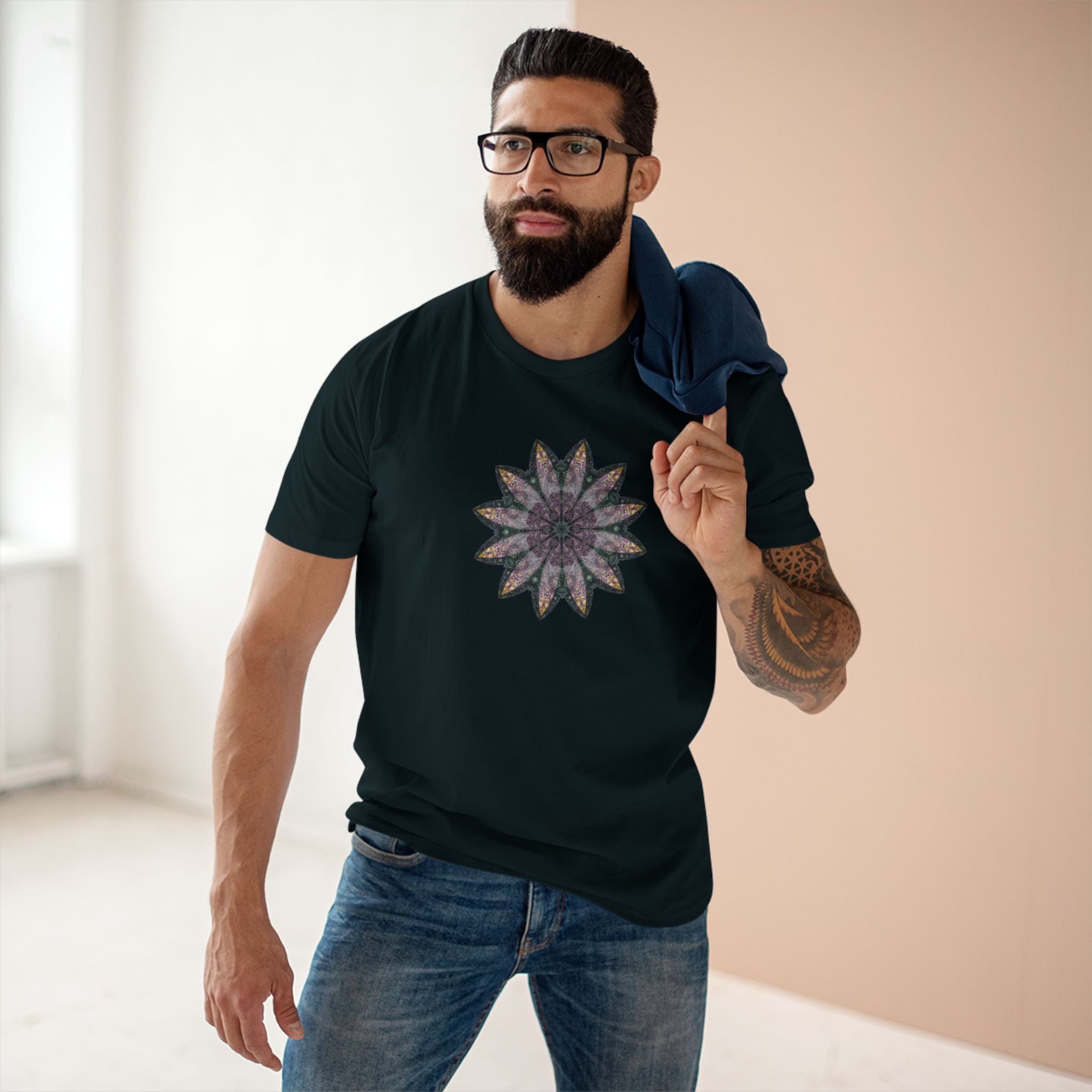 Men's Staple Tee - Love Light Mandalas No.21