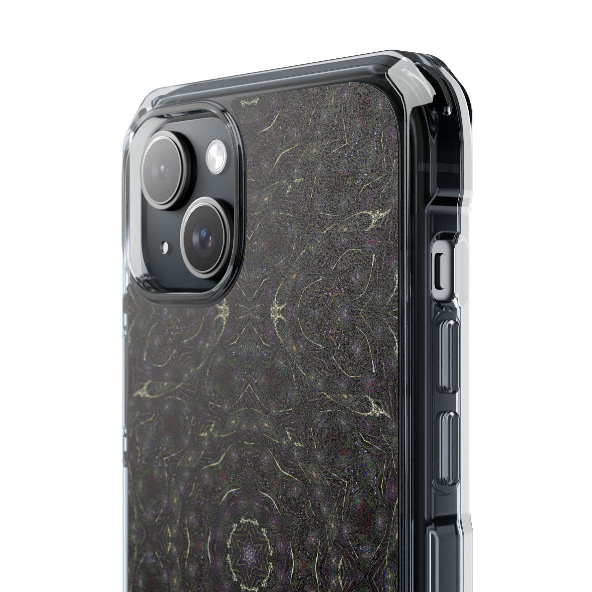 iPhone 15 Magnetic Clear Impact Case - P5 Kaleidoscopic No.18