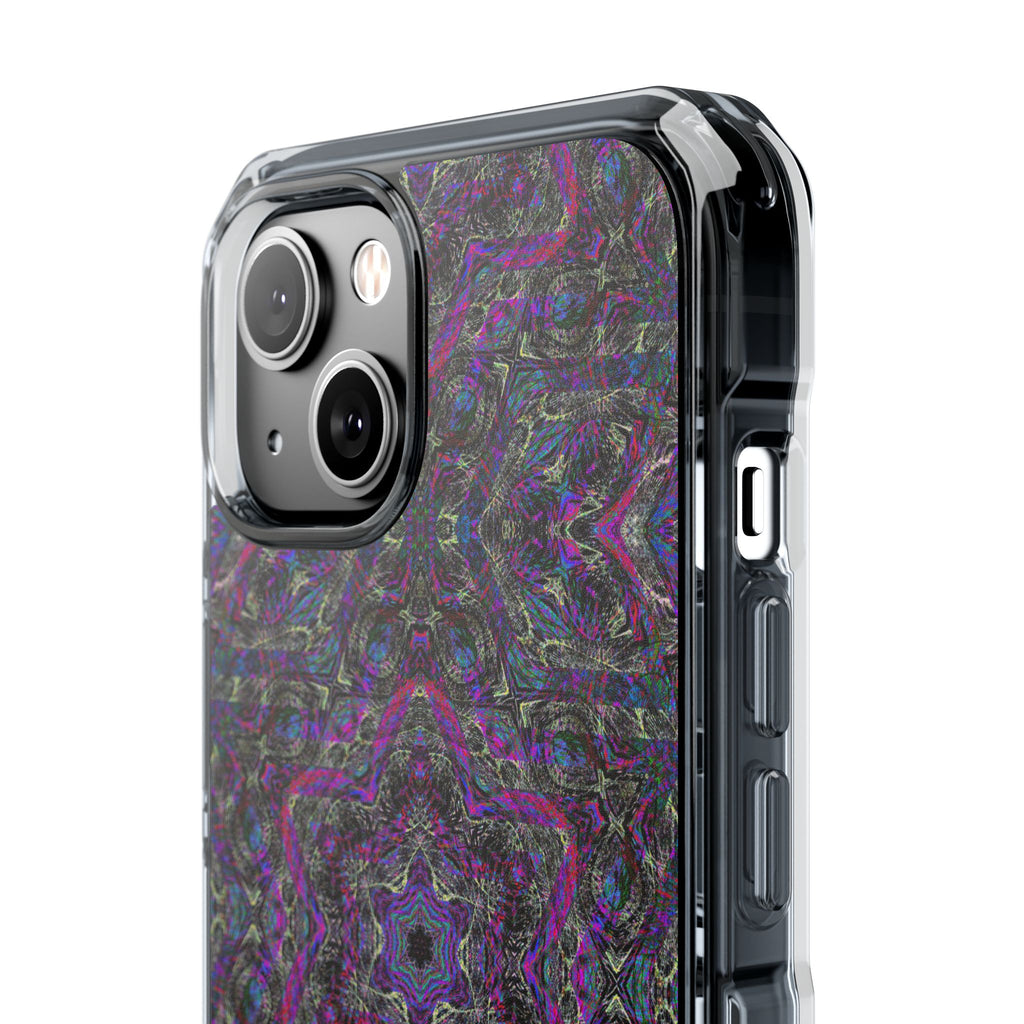 iPhone 14 Magnetic Clear Impact Case - P5 Kaleidoscopic No.33