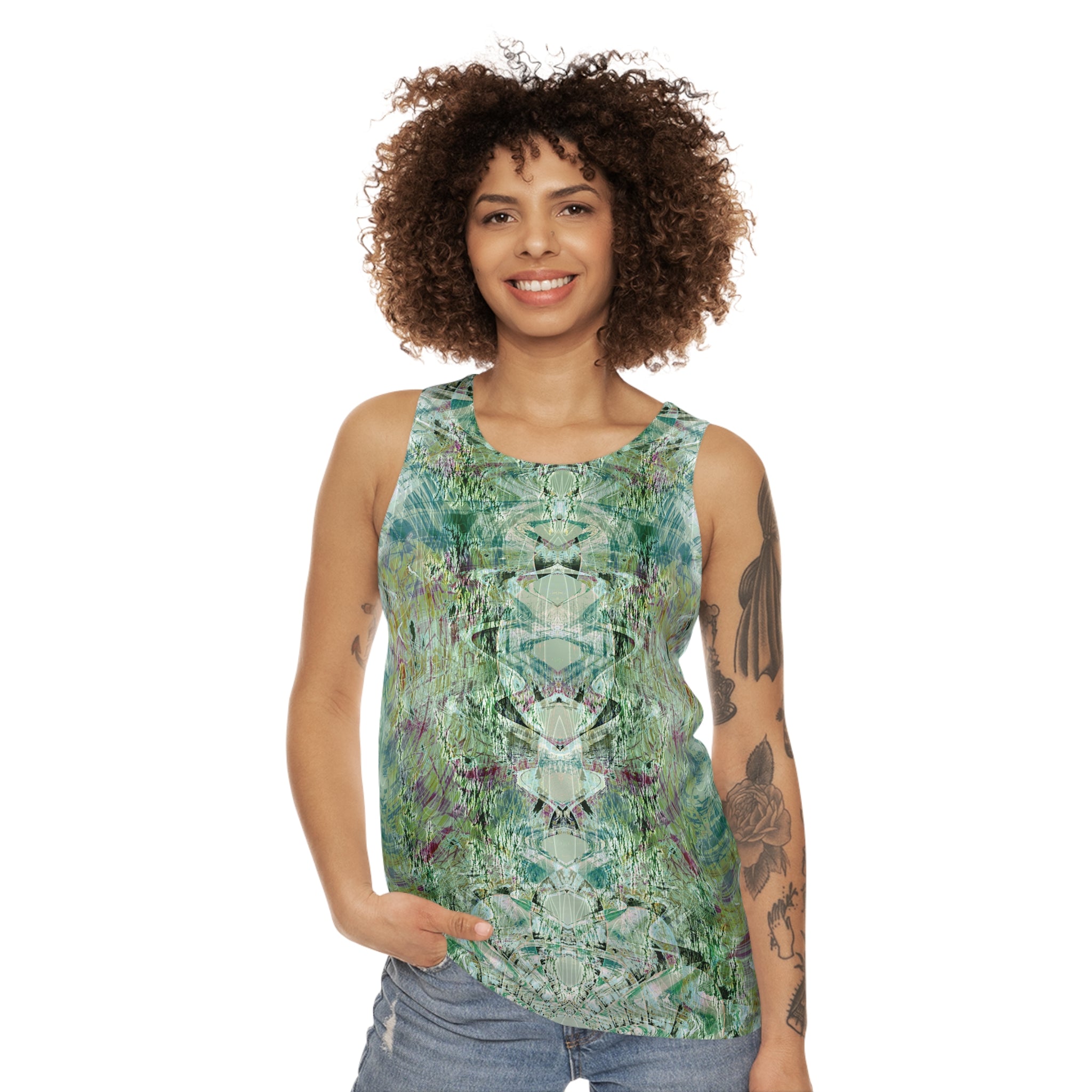 Unisex Tank Top - Love Light Fractals No.7
