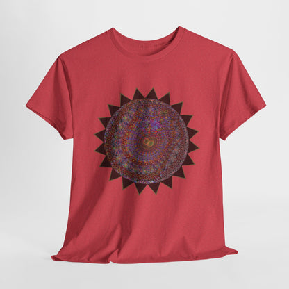 Unisex Heavy Cotton Tee - Mycelium Mandalas No.M18K4