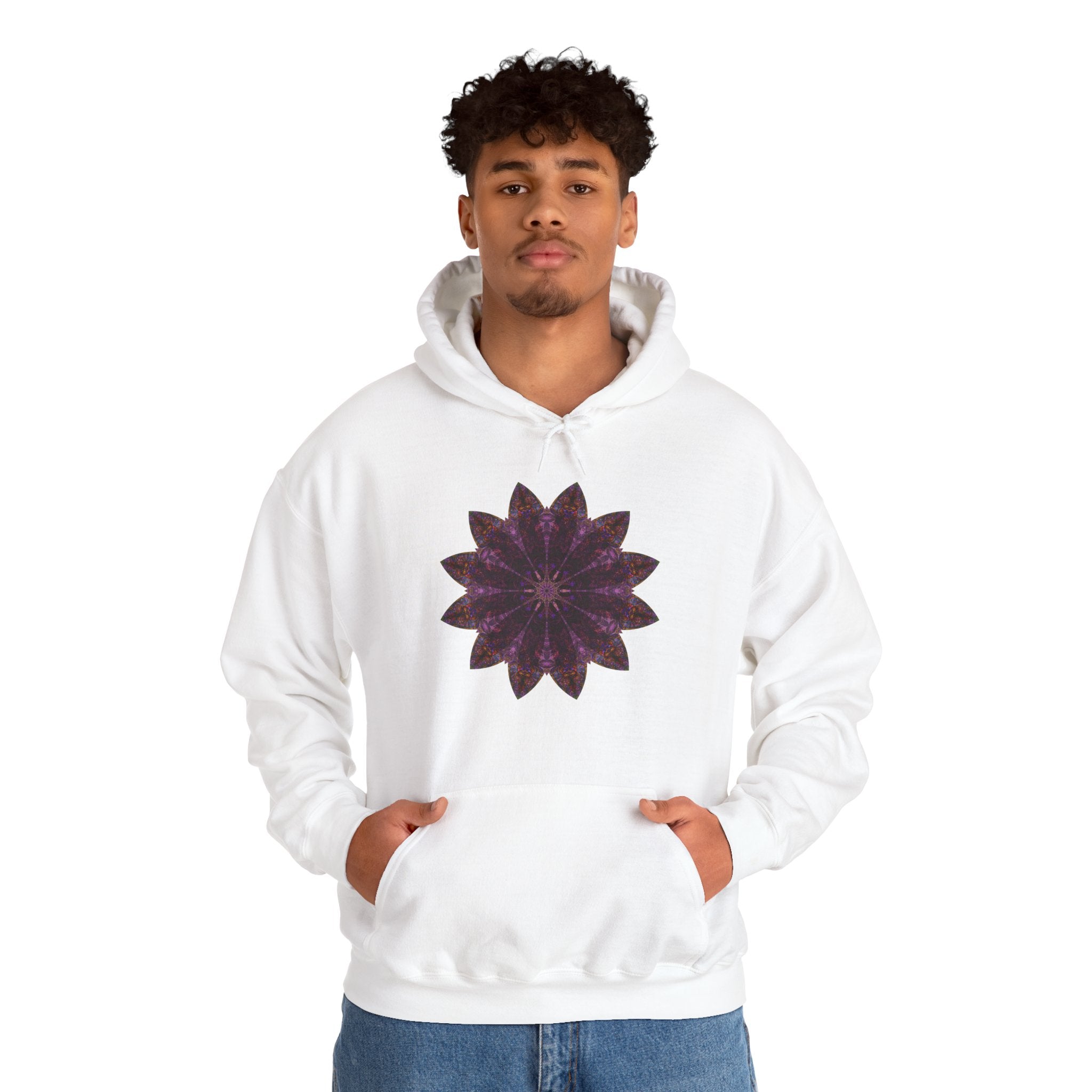 Unisex Heavy Blend™ Hooded Sweatshirt - Love Light Mandalas No.15