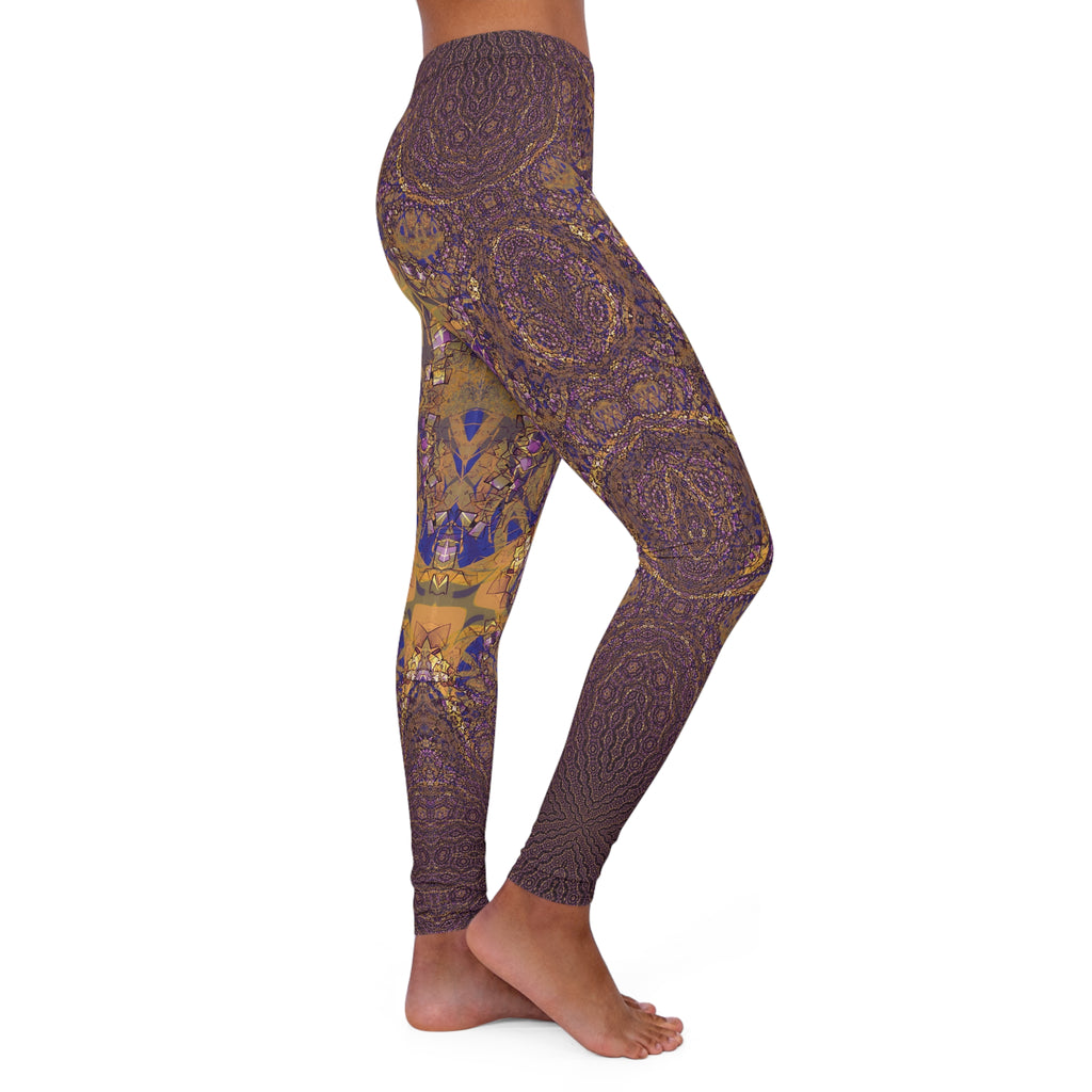 Spandex Leggings - Love Light Fractals No.9a