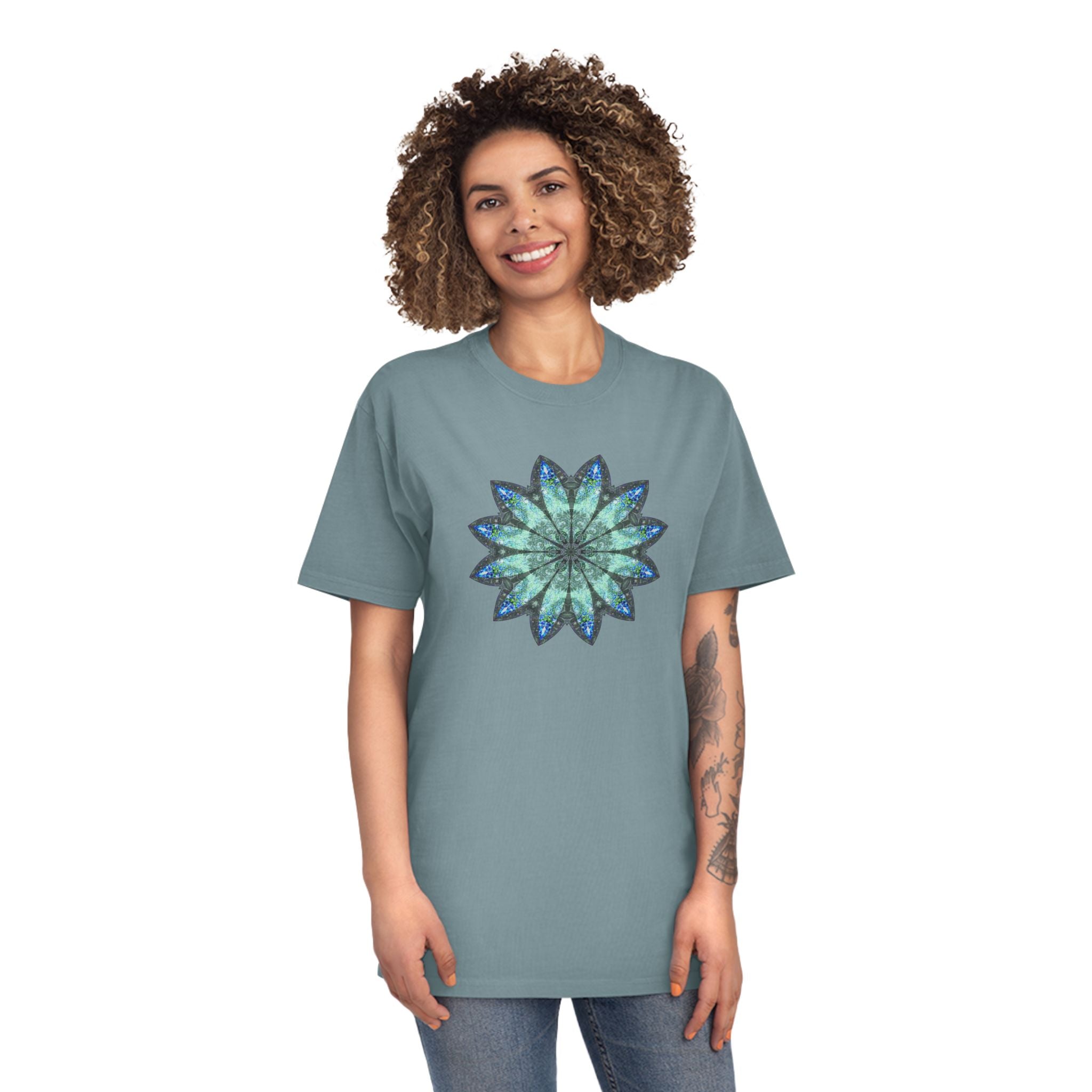 Unisex Faded Shirt - Love Light Mandalas No.20