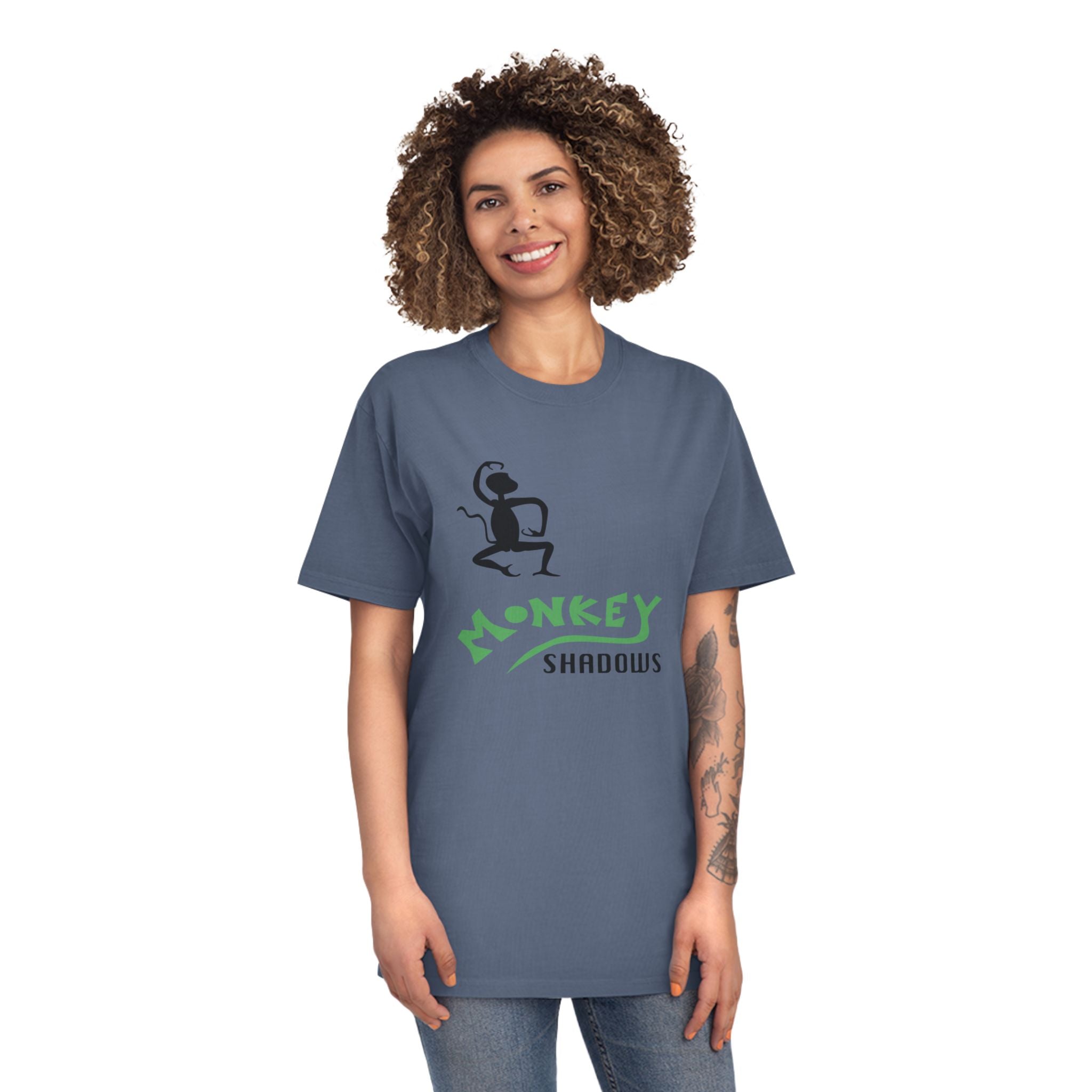 Unisex Faded Shirt - Monkey Shadows