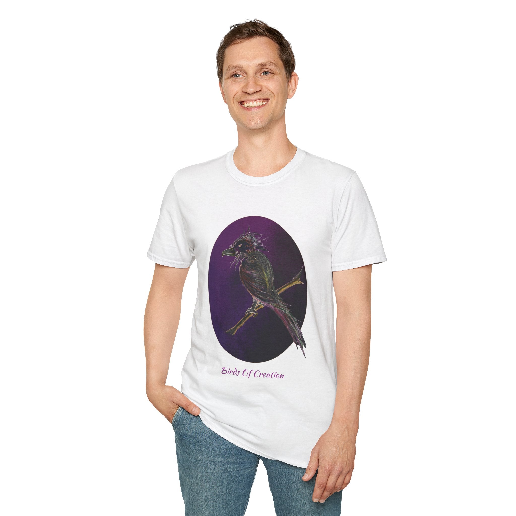 Unisex Softstyle T-Shirt - Birds Of Creation No.1a