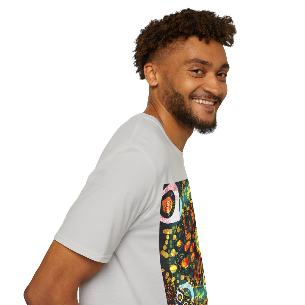 Unisex Softstyle T-Shirt - Psychedelic QR No.1