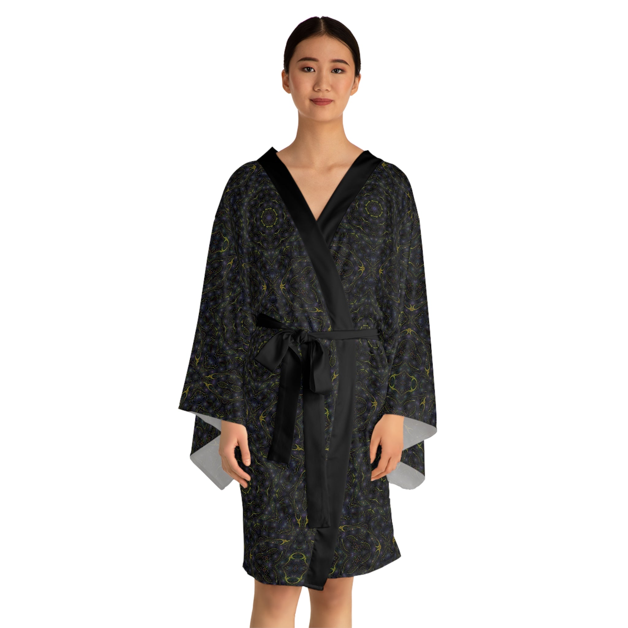 Long Sleeve Kimono Robe - P5 Kaleidoscopic No.8