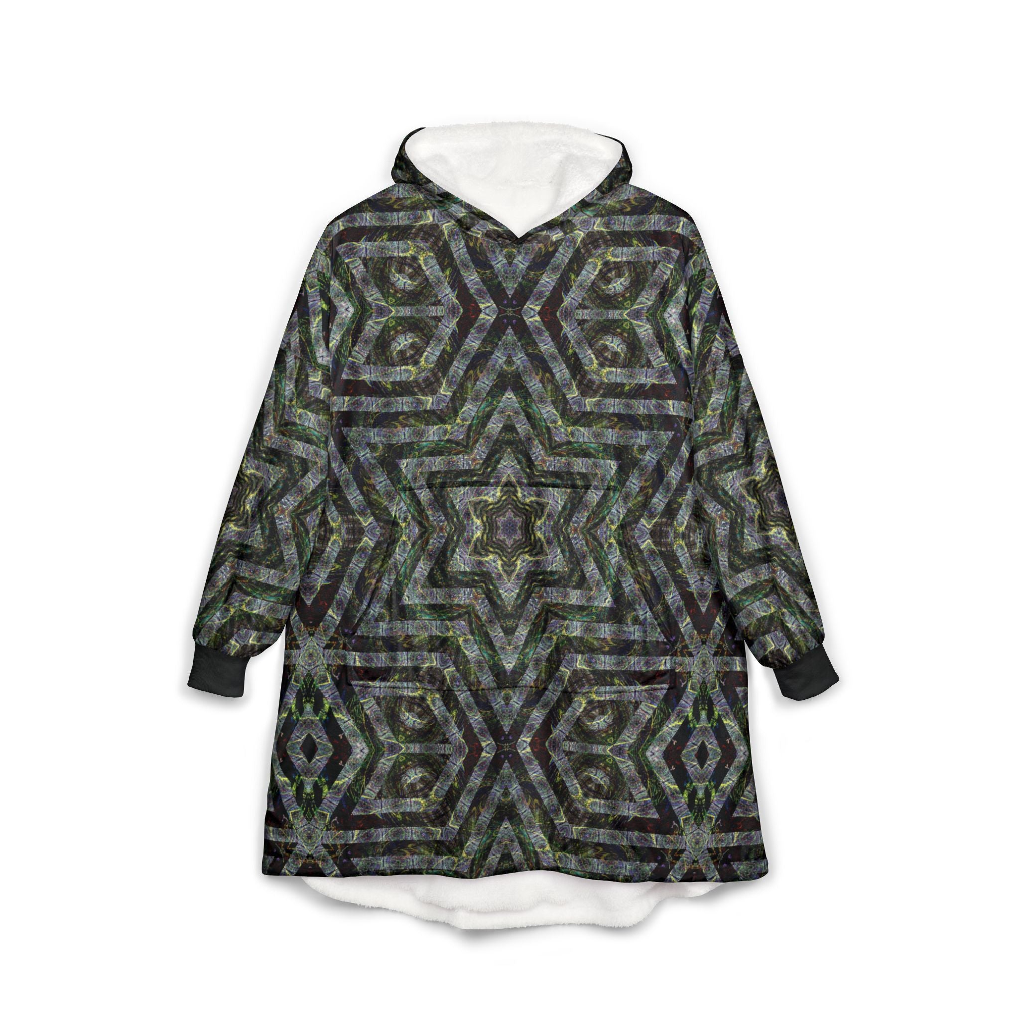Unisex Hooded Blanket - P5 Kaleidoscopic No. 10