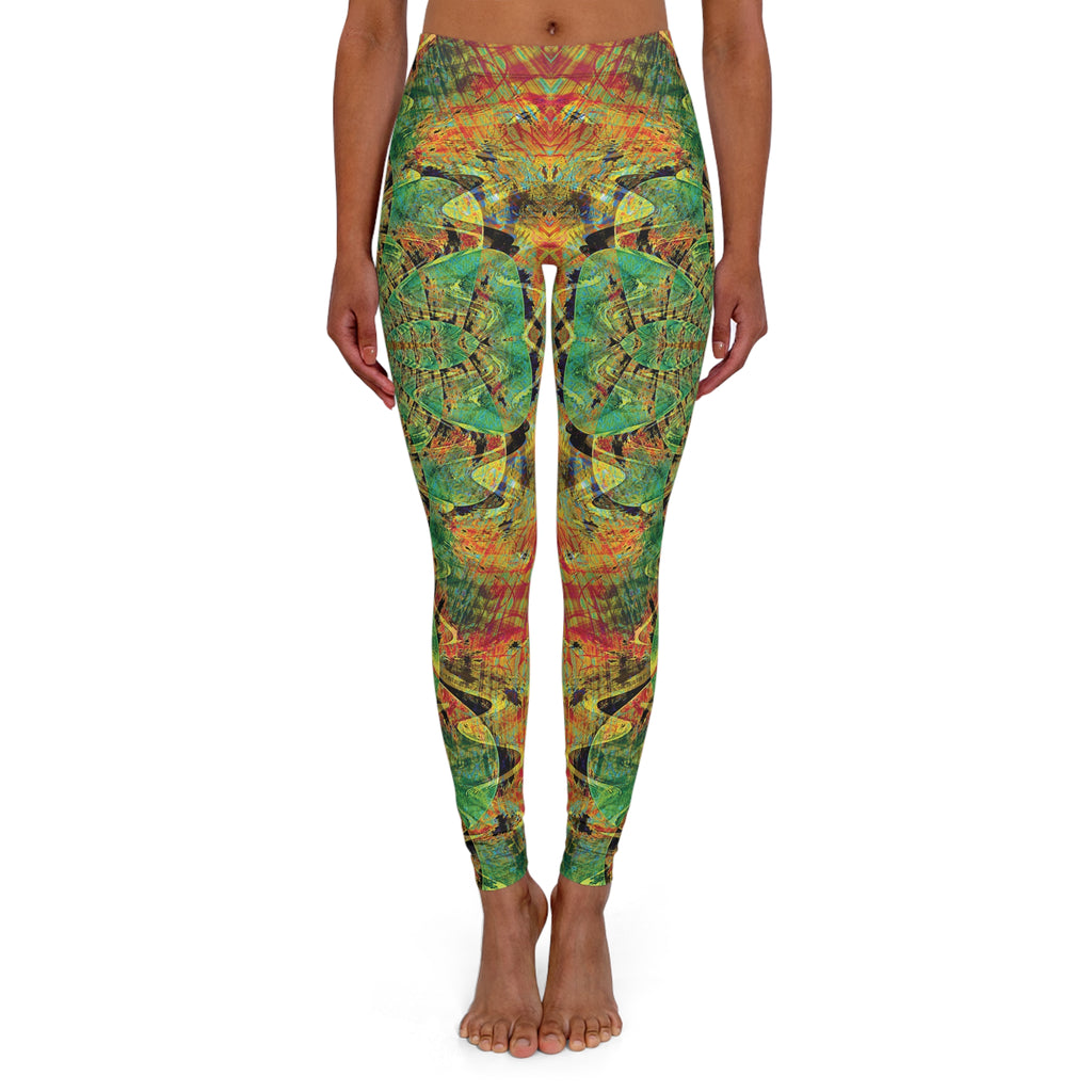 Spandex Leggings - Love Light Fractals No.3d