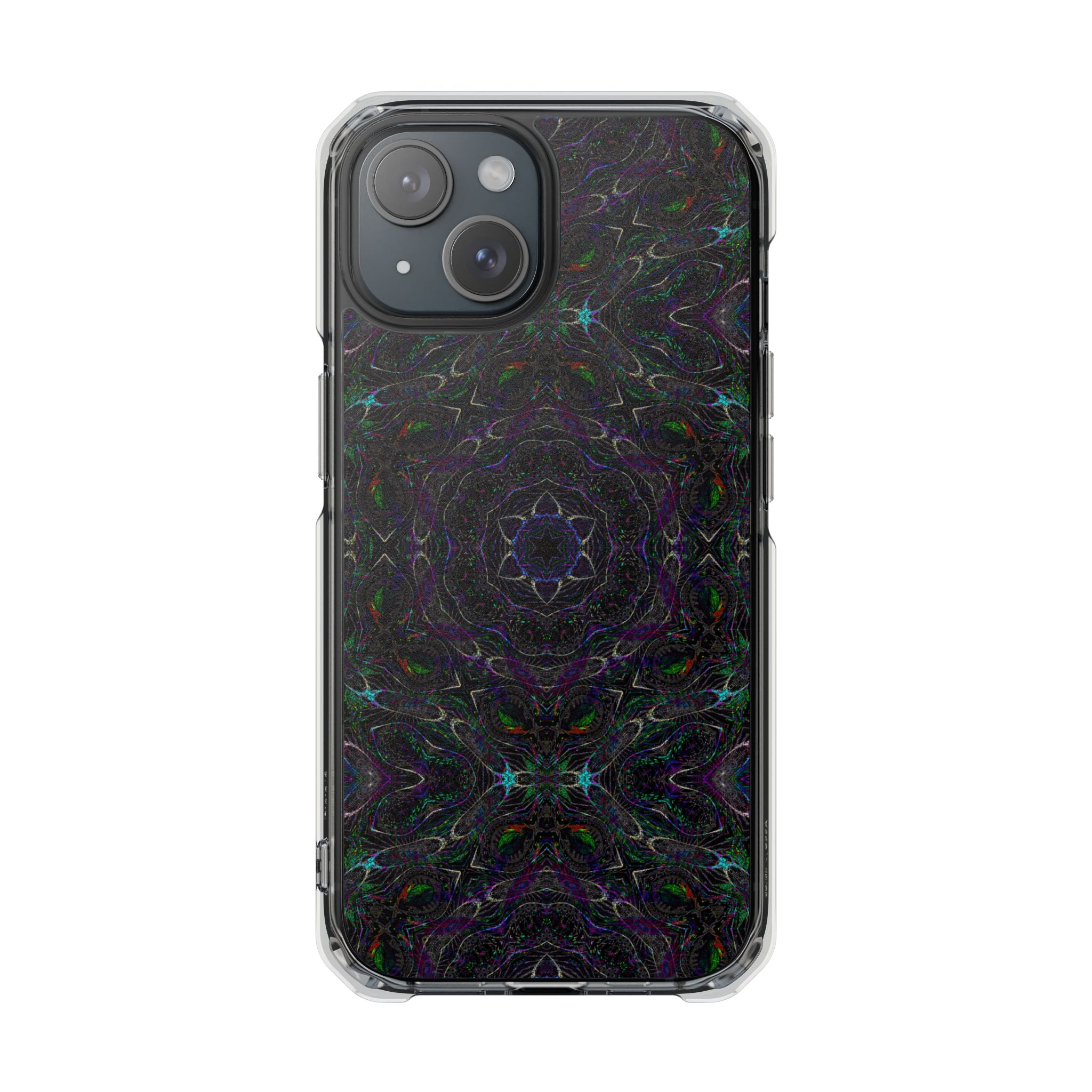 iPhone 15 Magnetic Clear Impact Case - P5 Kaleidoscopic No.32