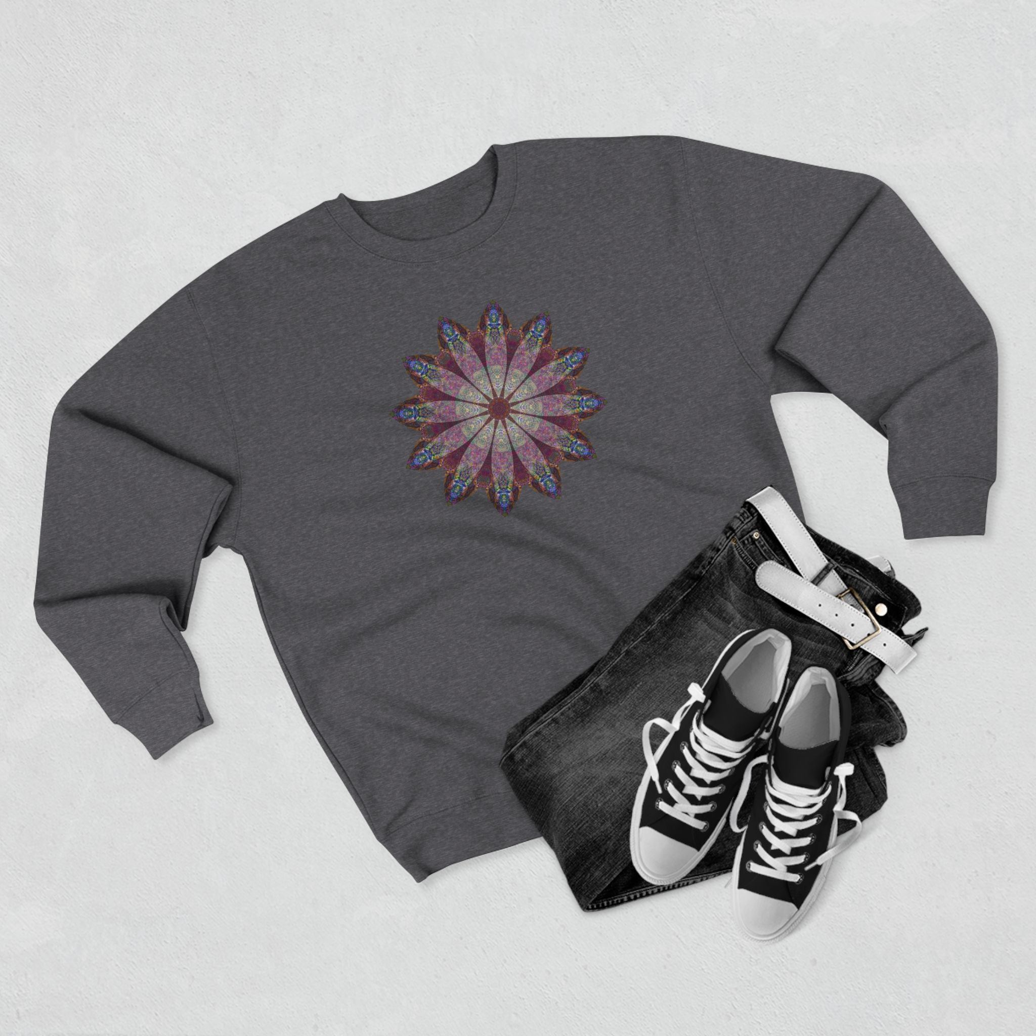 Unisex Crewneck Sweatshirt - Love Light Mandalas No.9