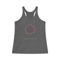 Women's Tri-Blend Racerback Tank - Love Light Mandalas No.2