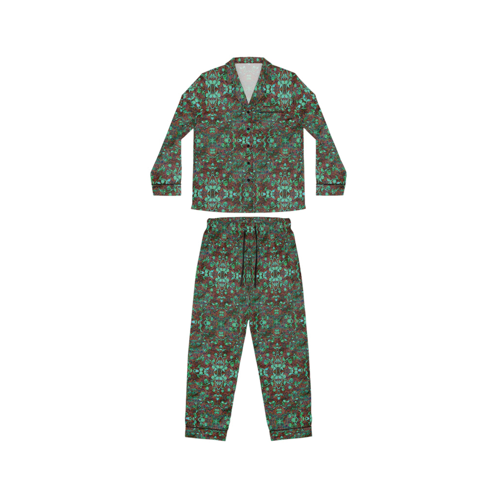 Women's Satin Pajamas - Hidden Weave No.29
