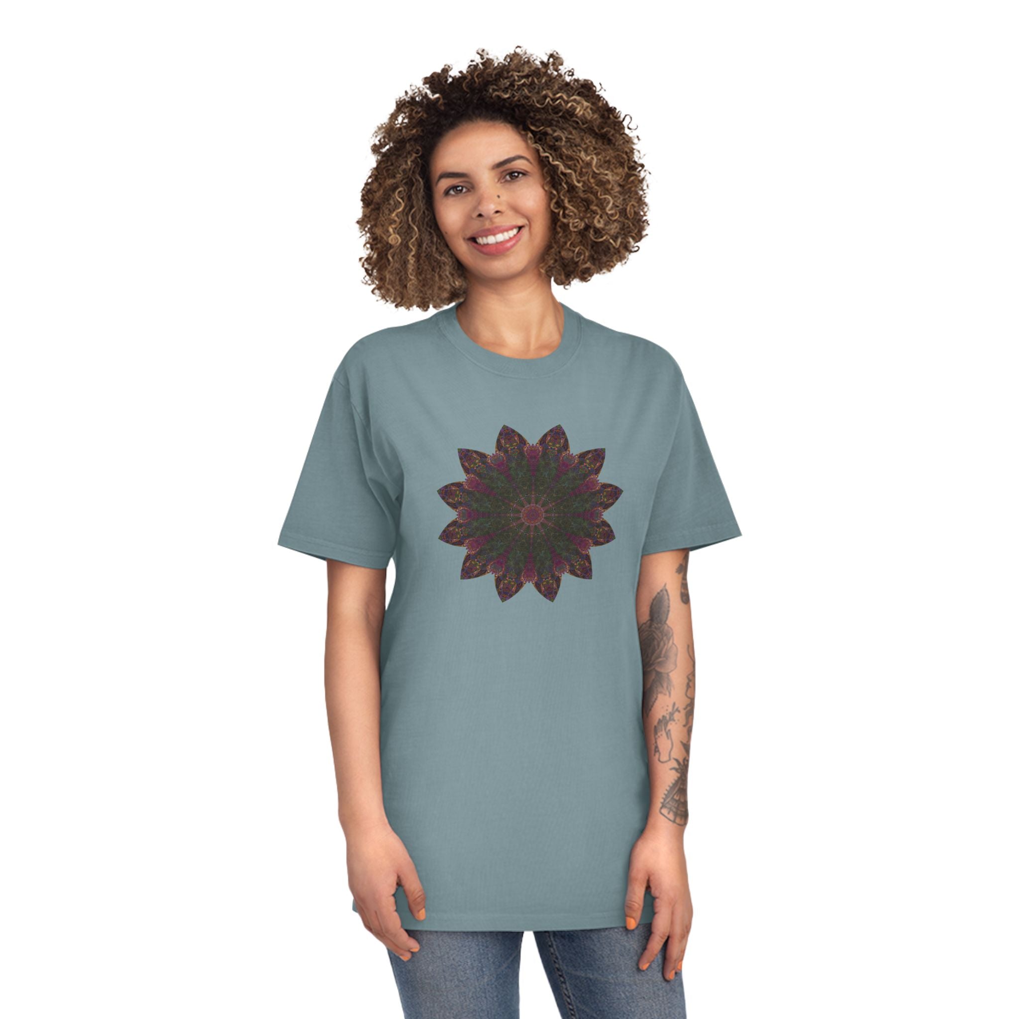 Unisex Faded Shirt - Love Light Mandalas No.7