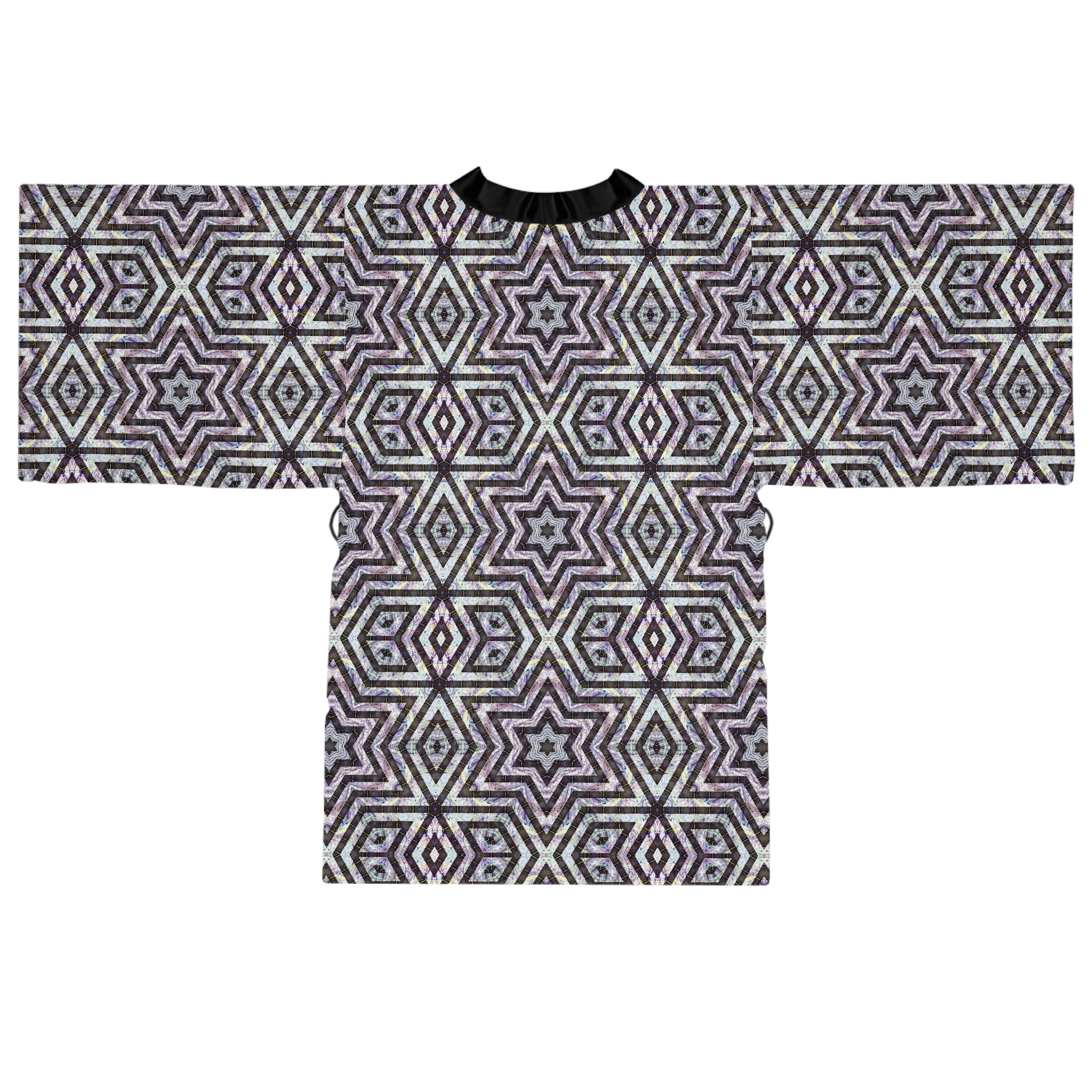 Long Sleeve Kimono Robe - P5 Kaleidoscopic No.20