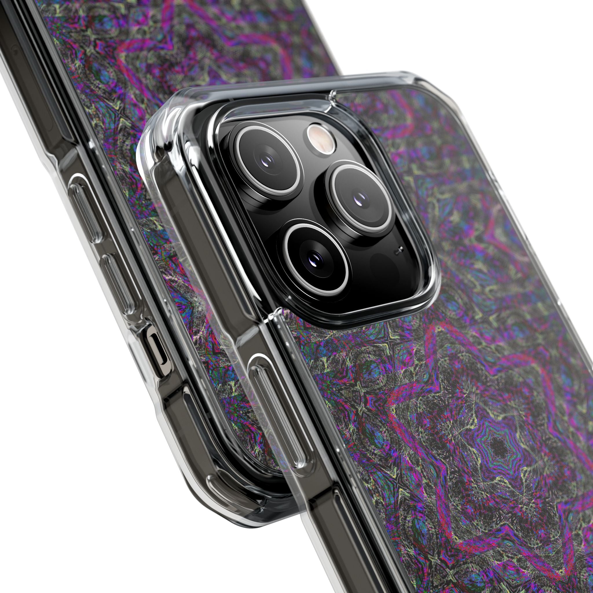 iPhone 14 Magnetic Clear Impact Case - P5 Kaleidoscopic No.33