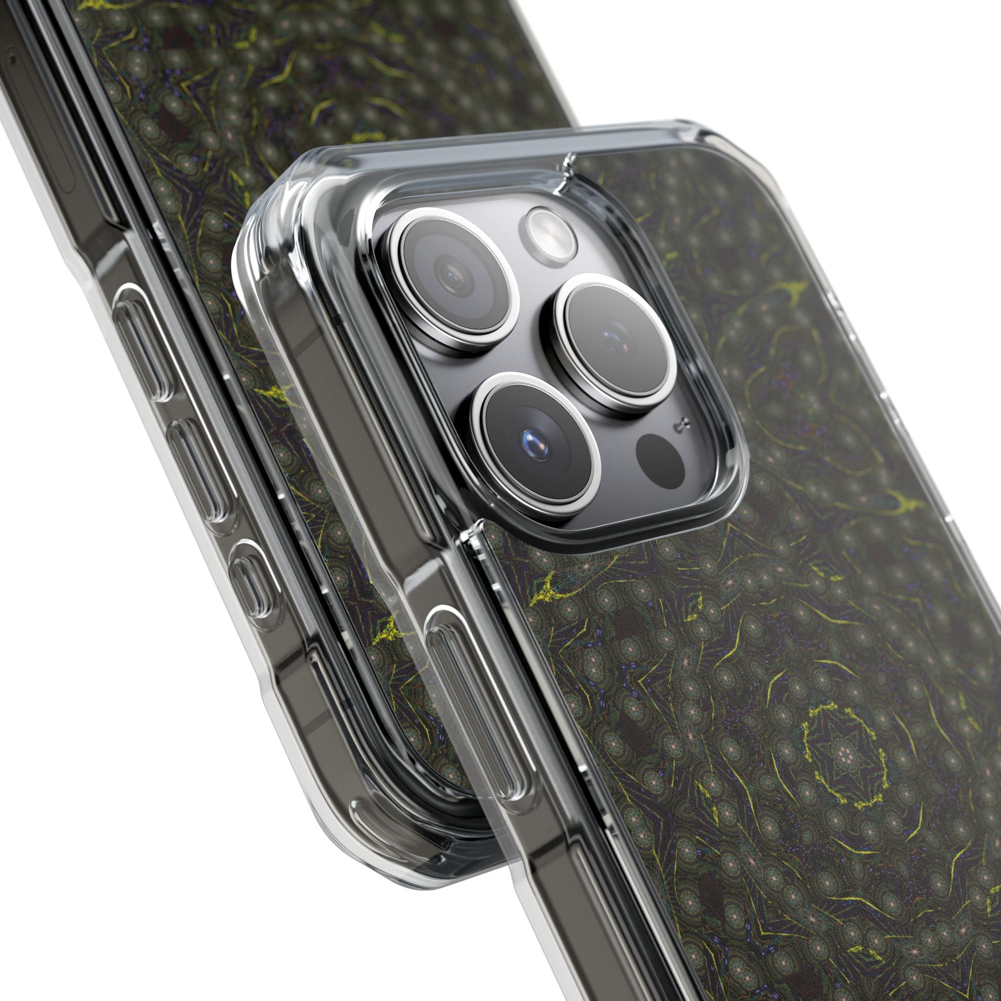 iPhone 15 Magnetic Clear Impact Case - P5 Kaleidoscopic No.2