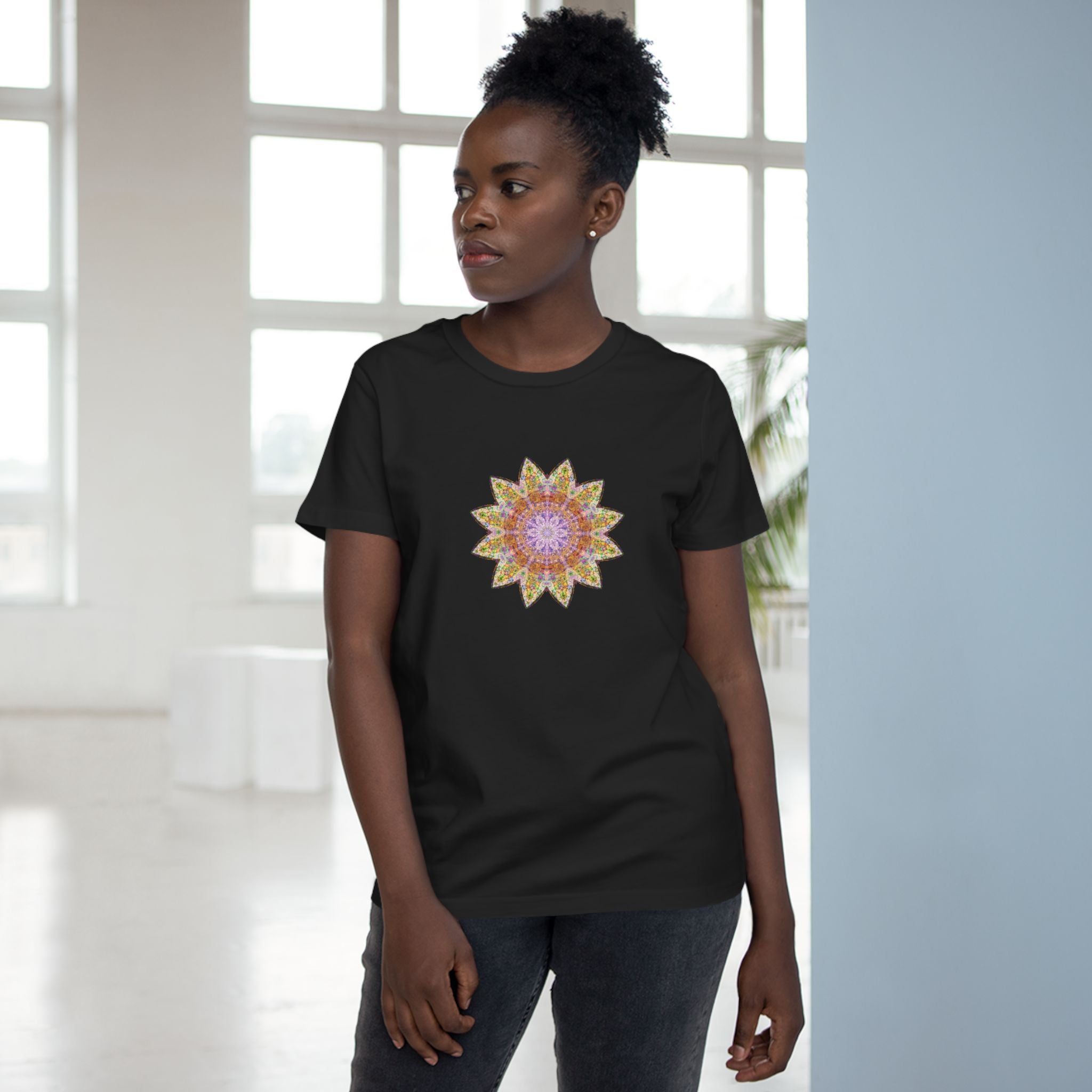 Women’s Maple Tee - Love Light Mandalas No.14