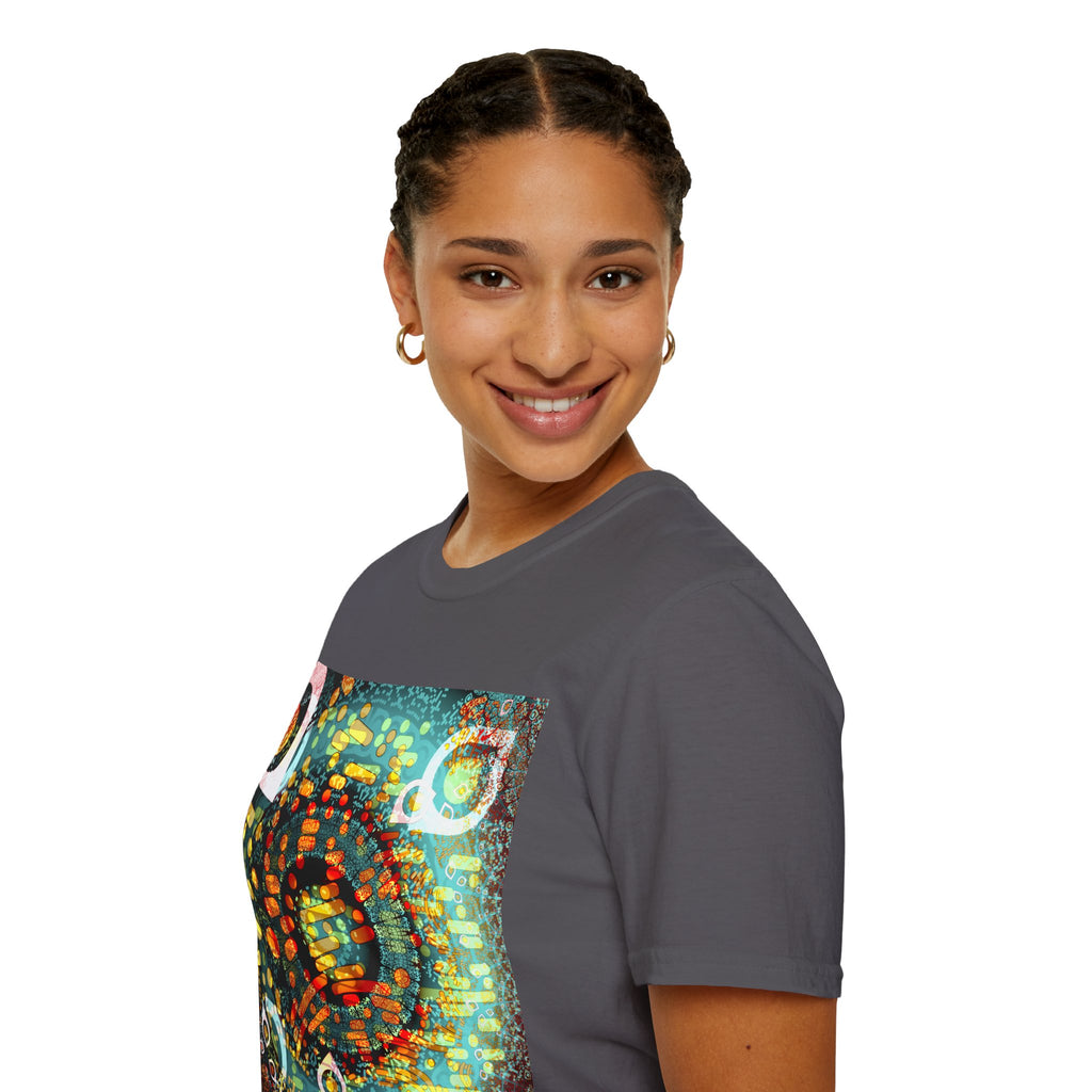 Unisex Softstyle T-Shirt - Psychedelic QR No.1