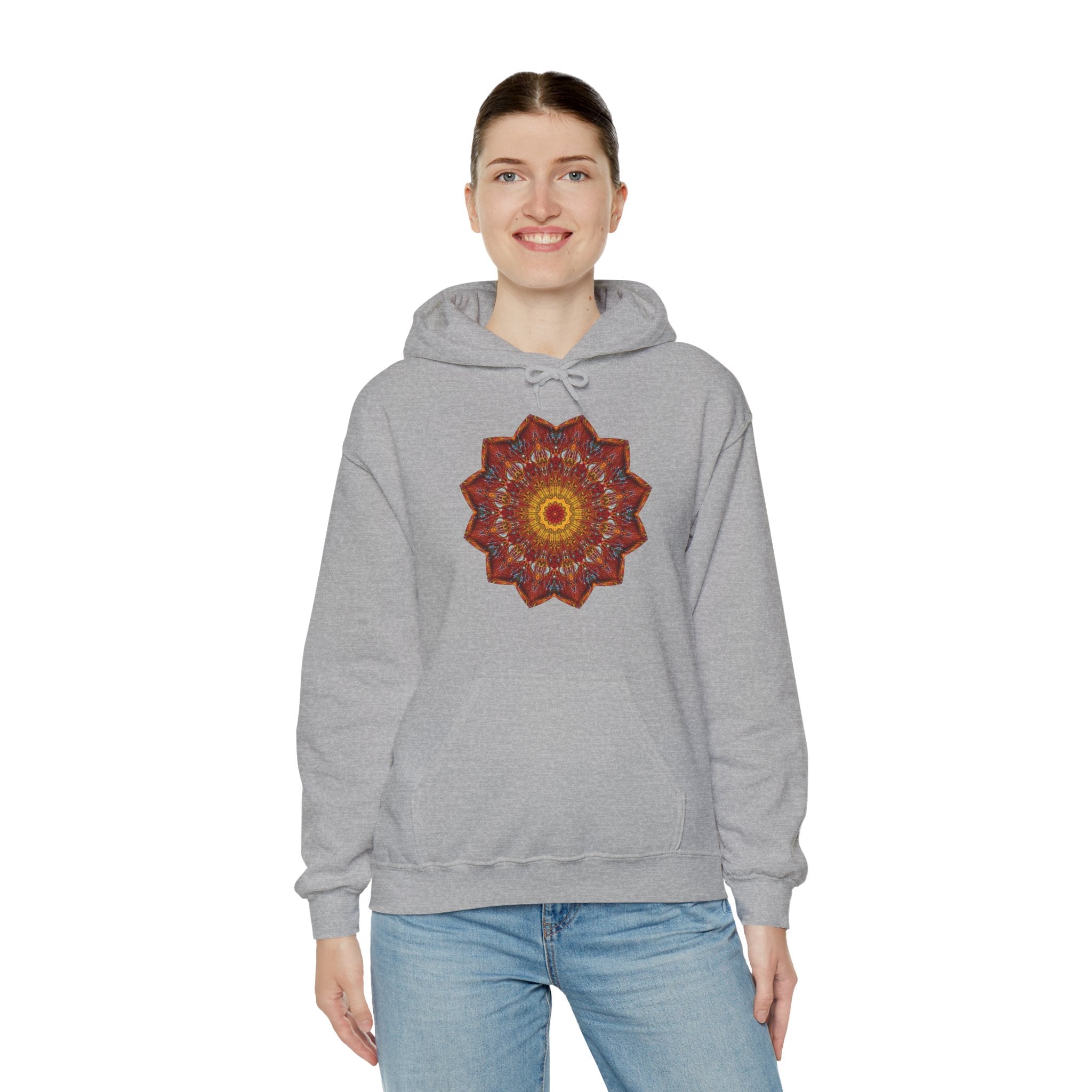 Unisex Heavy Blend™ Hooded Sweatshirt - Starflower Mandalas No.1