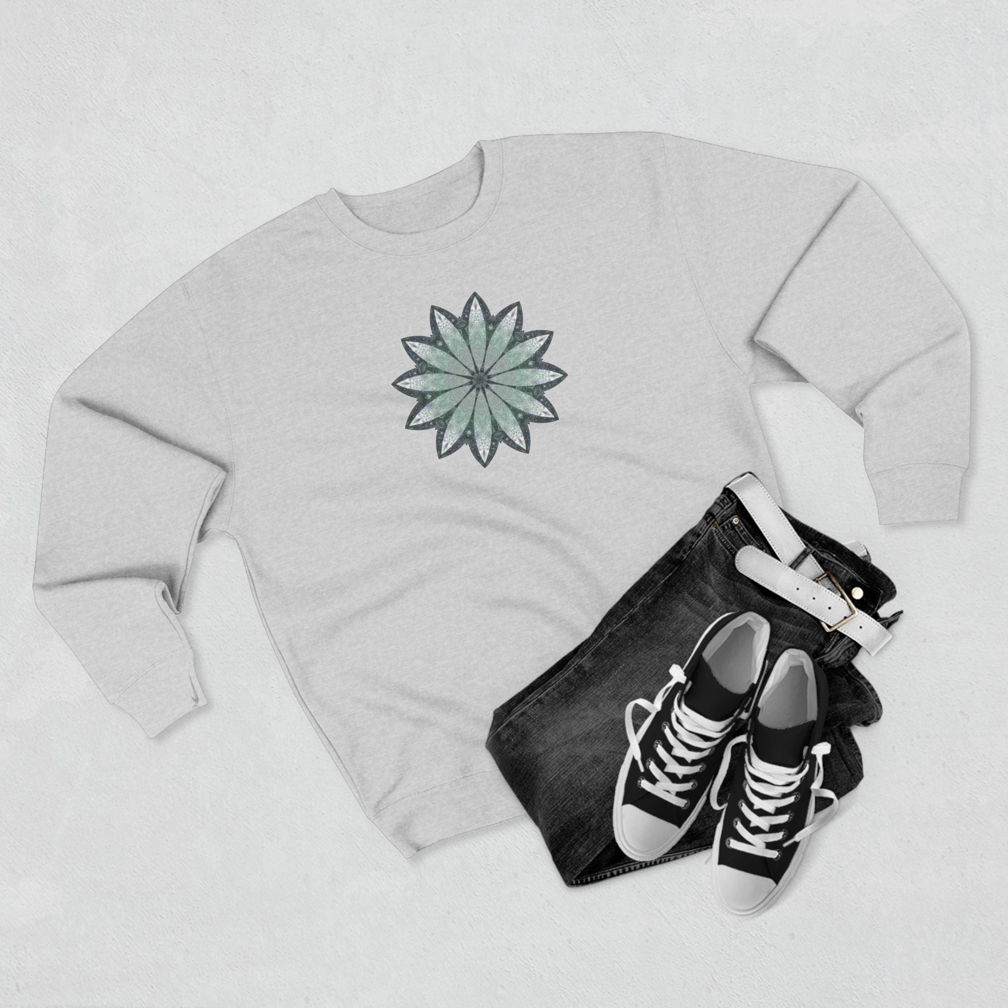 Unisex Crewneck Sweatshirt - Love Light Mandalas No.22