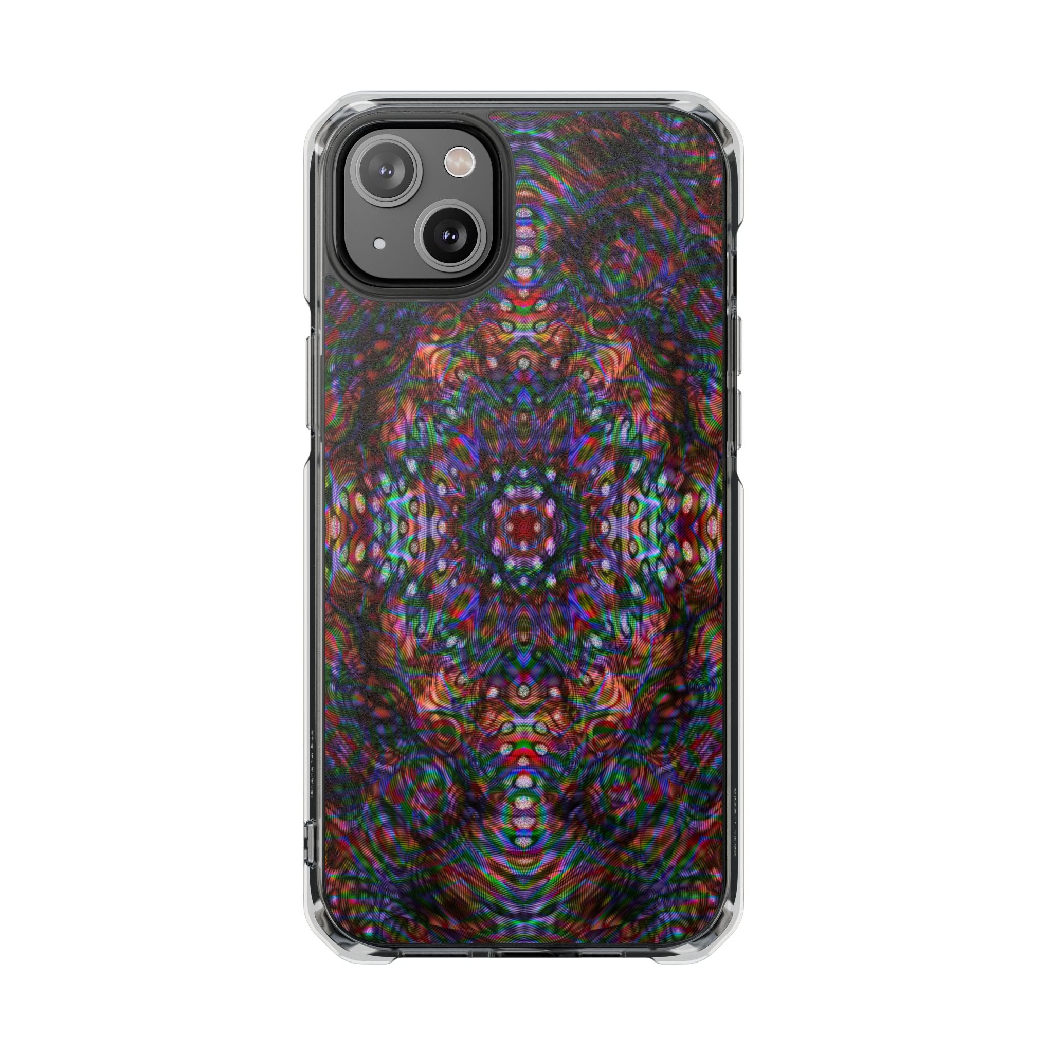 iPhone 14 Magnetic Clear Impact Case - DMT Scribe Tiles No.1