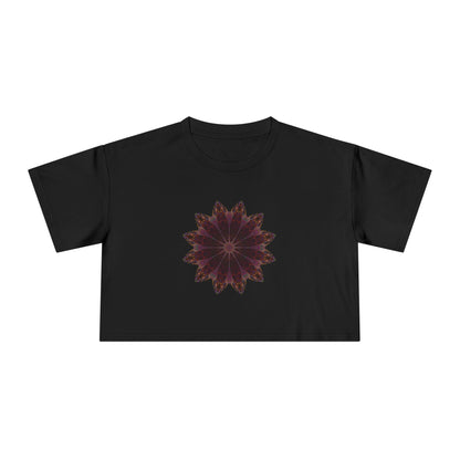 Women's Cropped Tee - Love Light Mandalas No.5