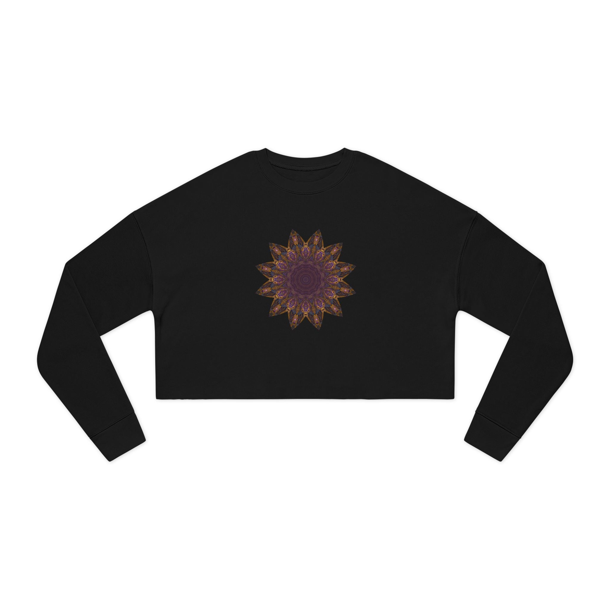 Women's Cropped Sweatshirt - Love Light Mandalas No.1