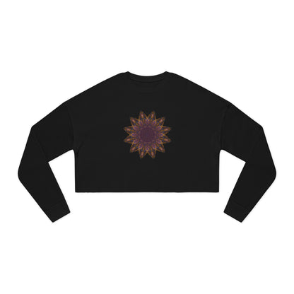 Women's Cropped Sweatshirt - Love Light Mandalas No.1