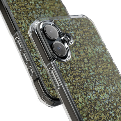 iPhone 16 Magnetic Clear Impact Case - Hidden Weave Series No.4