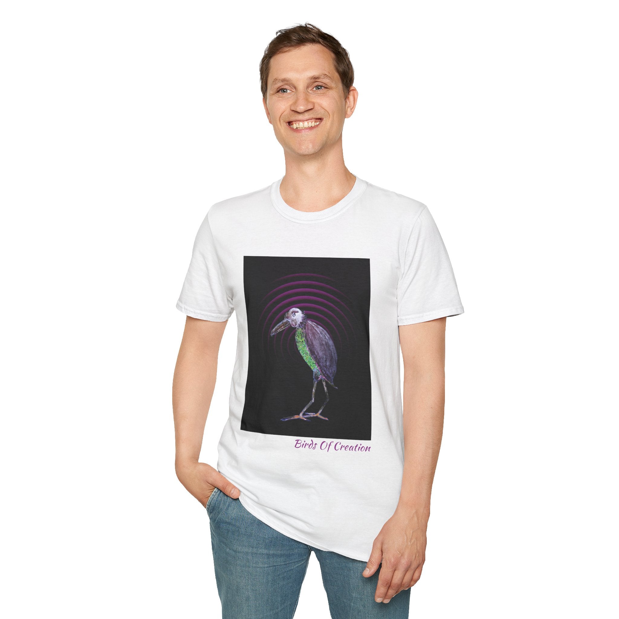 Unisex Softstyle T-Shirt - Birds Of Creation No.2b