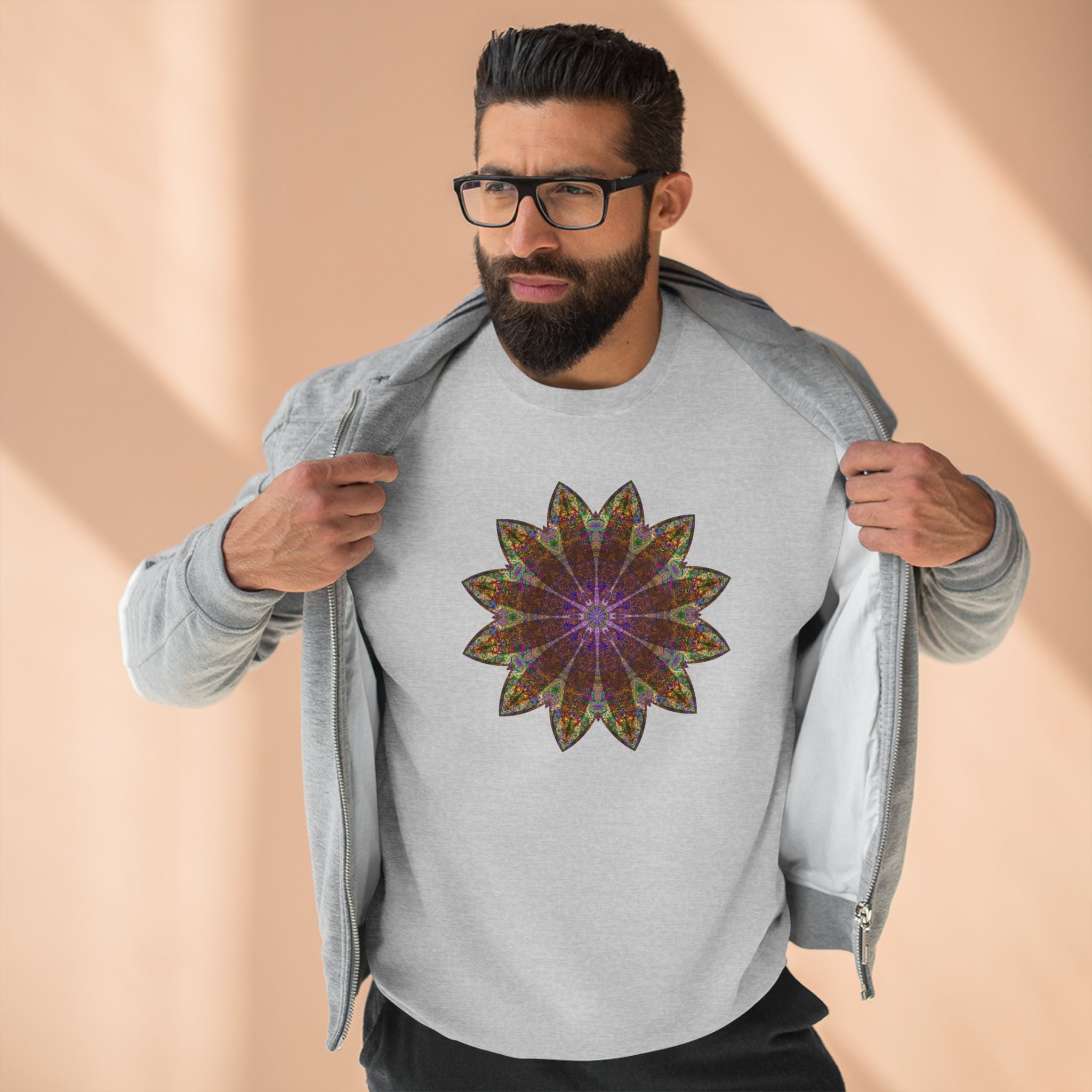 Unisex Crewneck Sweatshirt - Love Light Mandalas No.13