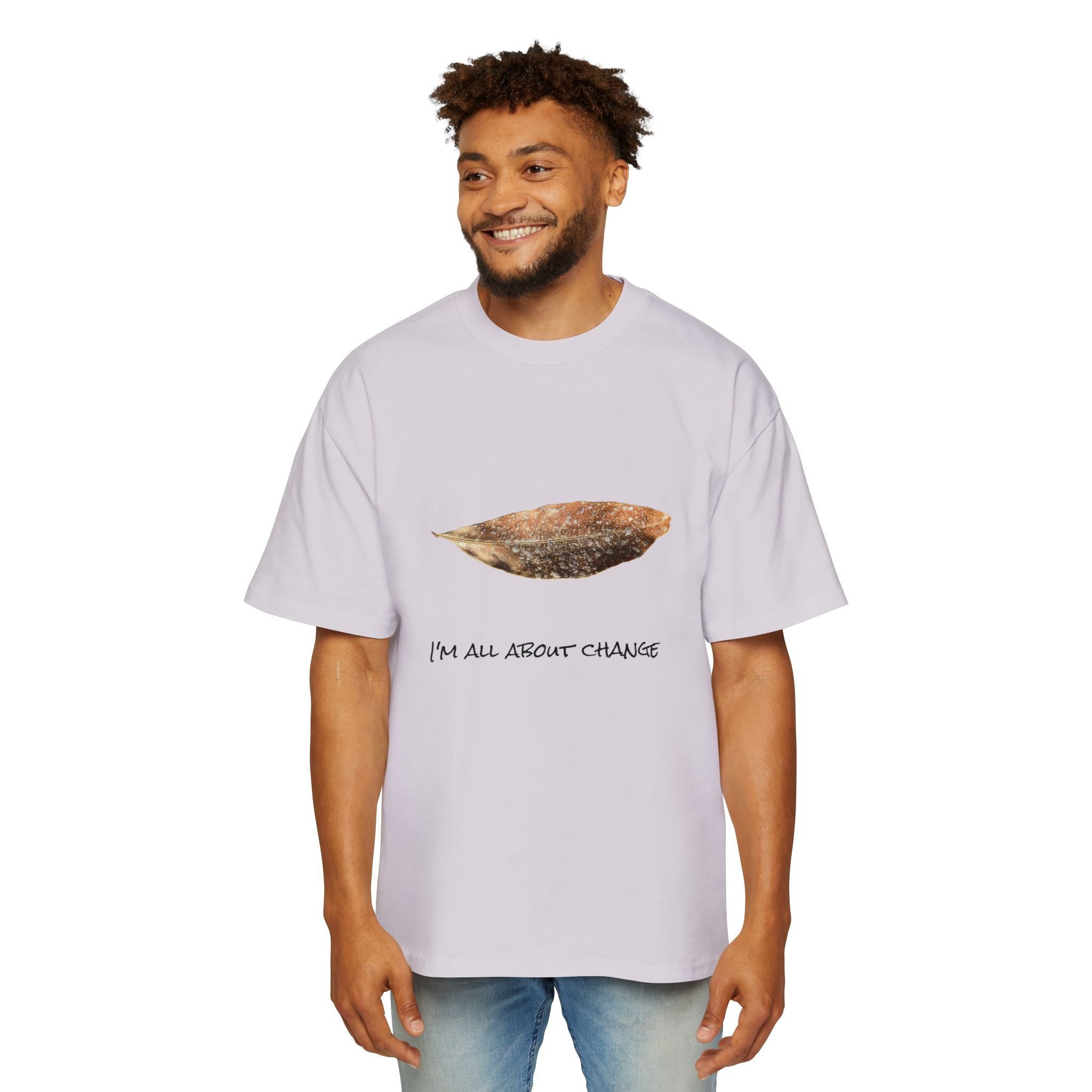 Men's Heavy Oversized Tee - All About Change No.1