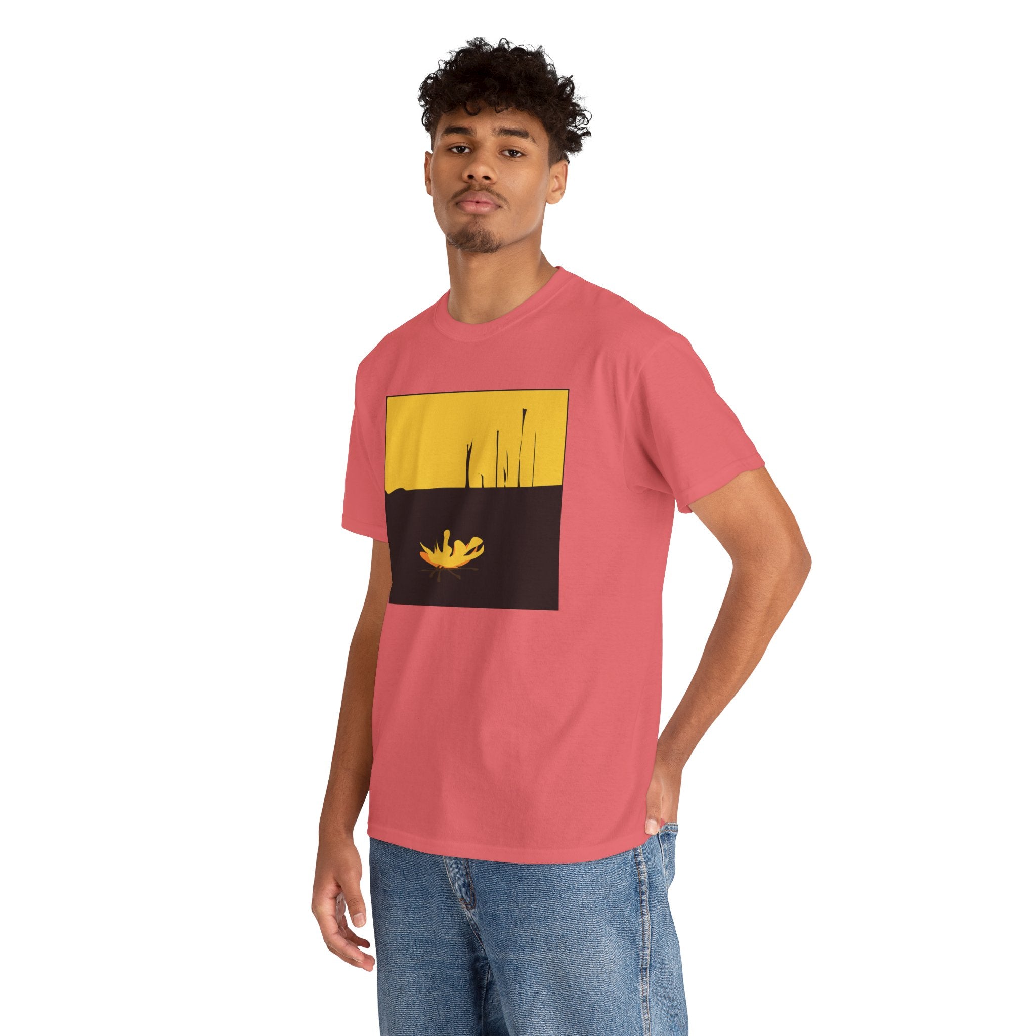 Unisex Heavy Cotton Tee - The Traveller Series (Fire)