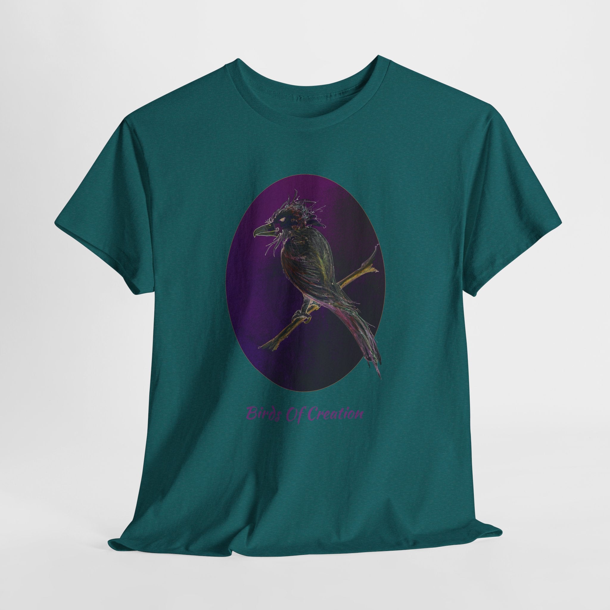 Unisex Heavy Cotton Tee - Birds Of Creation No.1a