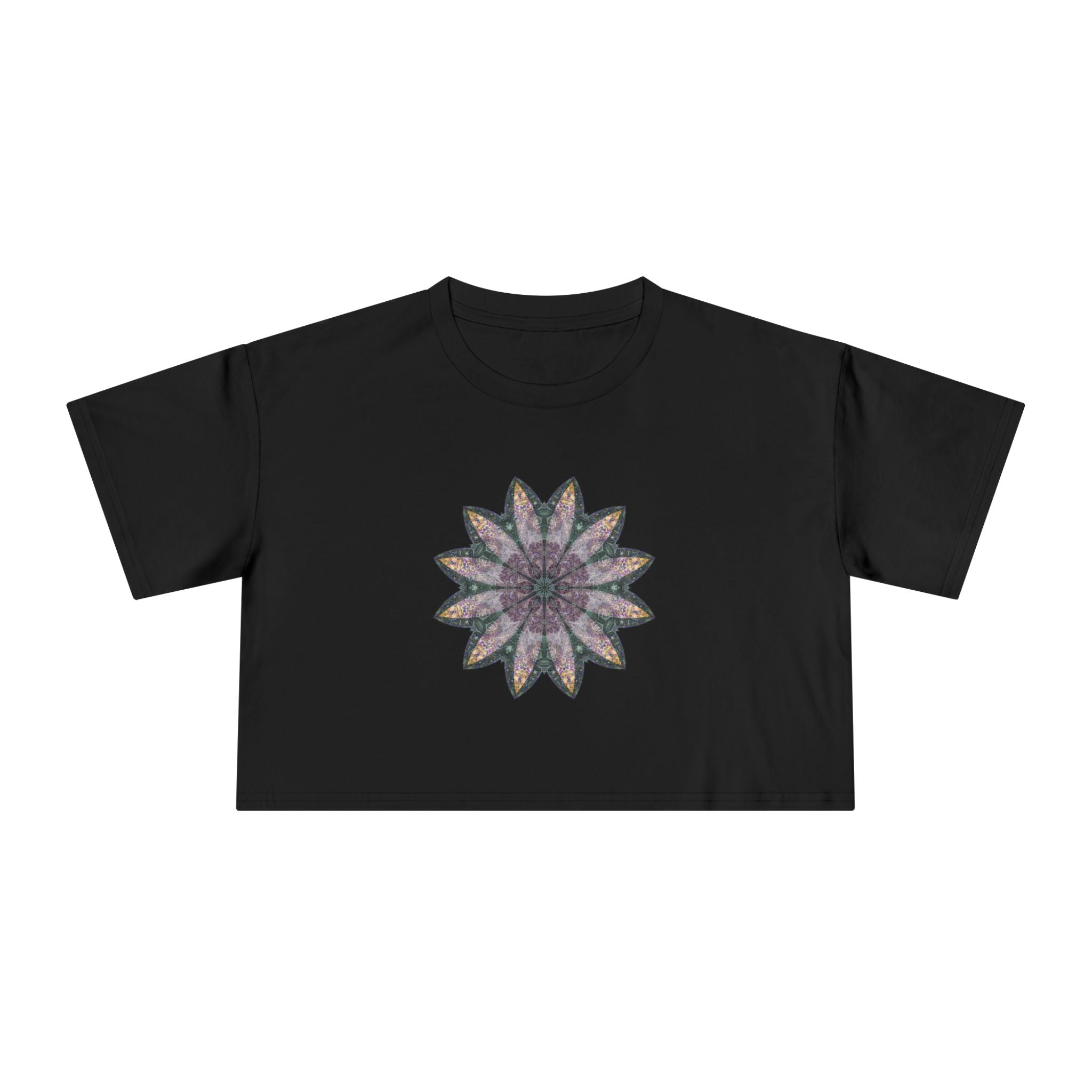 Women's Cropped Tee - Love Light Mandalas No.21