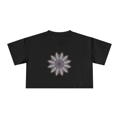 Women's Cropped Tee - Love Light Mandalas No.21
