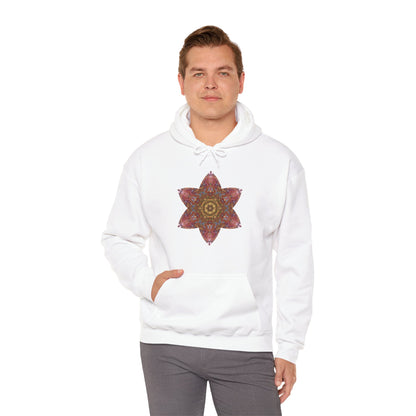 Unisex Heavy Blend™ Hooded Sweatshirt - Starflower Mandalas No.3