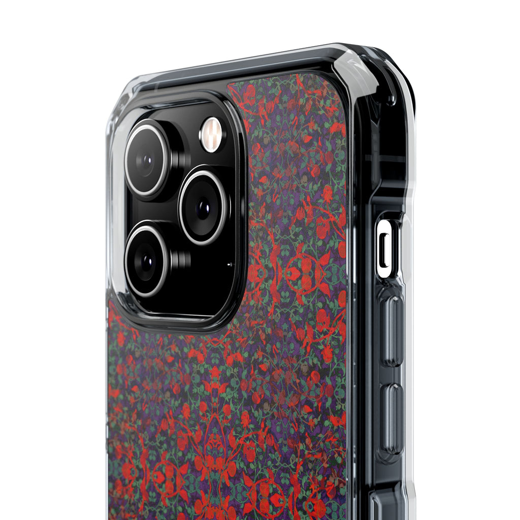 iPhone 14 Magnetic Clear Impact Case - Hidden Weave Series No.25