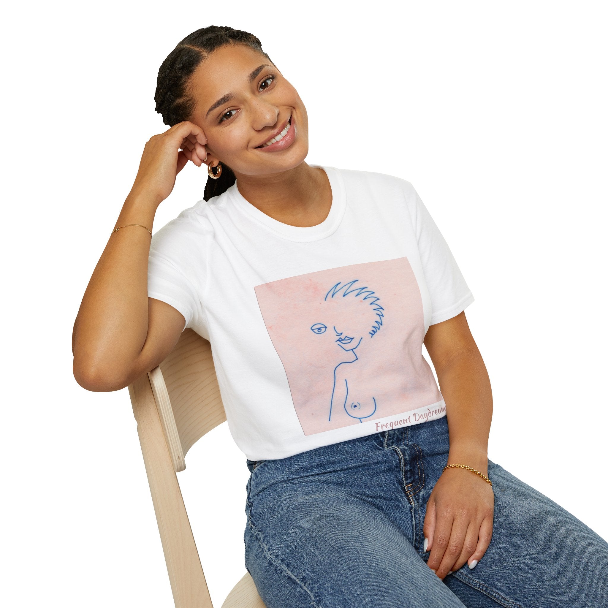 Unisex Softstyle T-Shirt - Frequent Daydreams Sketch No.46