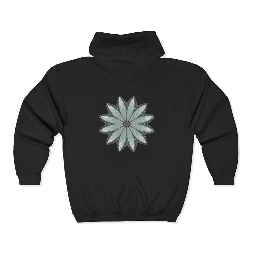 Unisex Heavy Blend™ Full Zip Hooded Sweatshirt - Love Light Mandalas No.22
