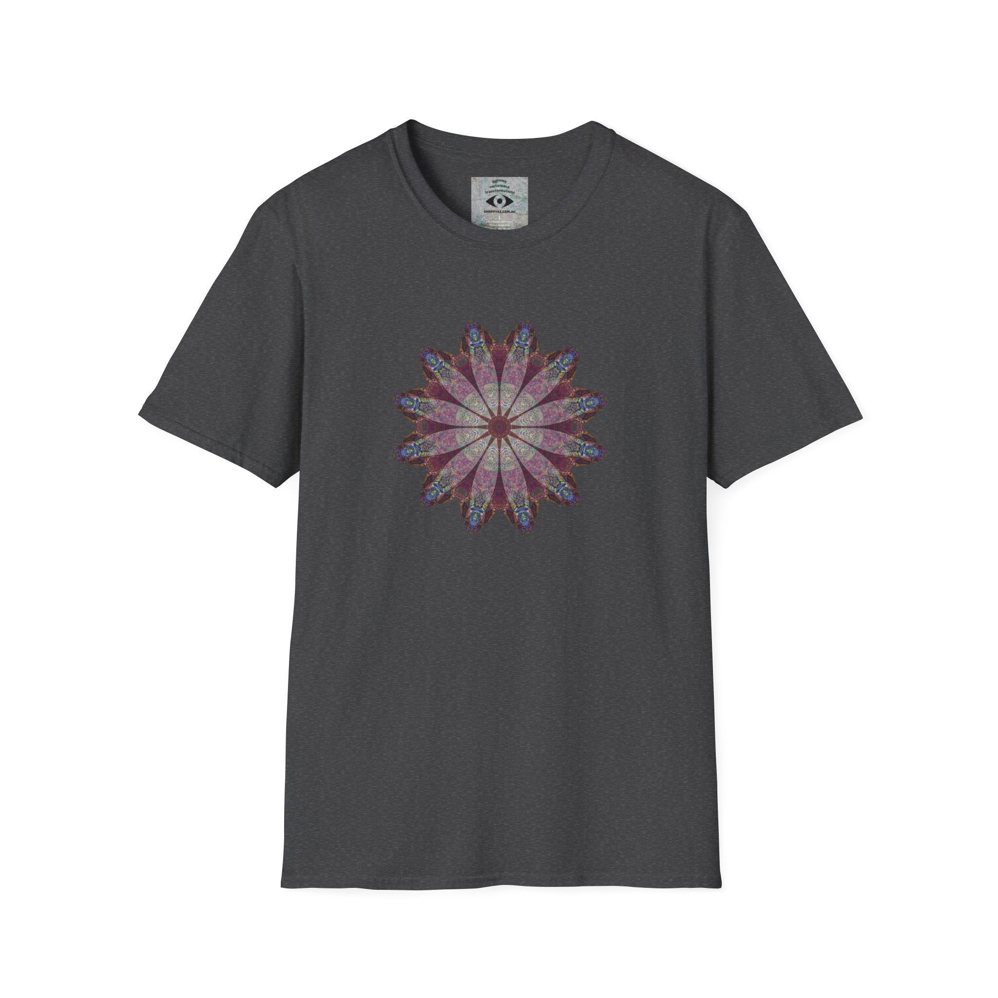 Unisex Softstyle T-Shirt - Love Light Mandalas No.9
