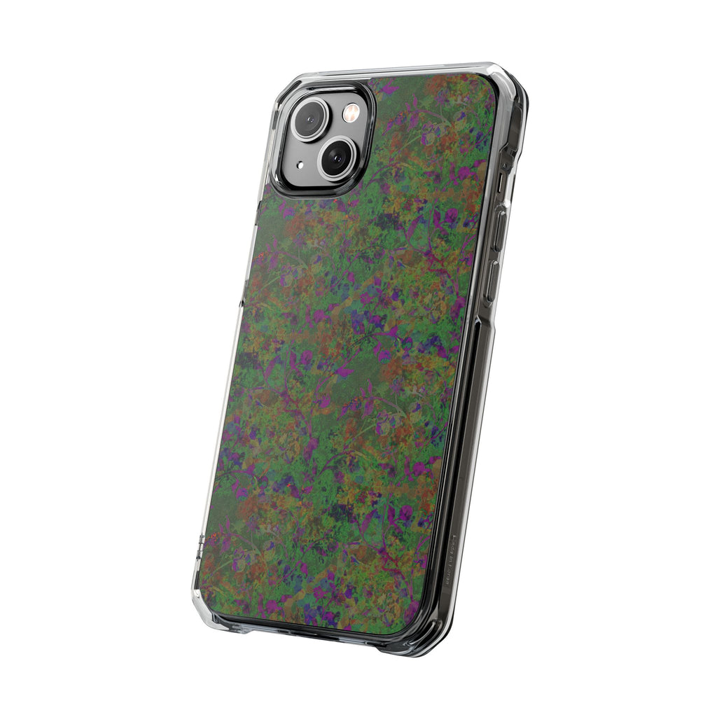 iPhone 14 Magnetic Clear Impact Case - Hidden Weave Series V3 No.24