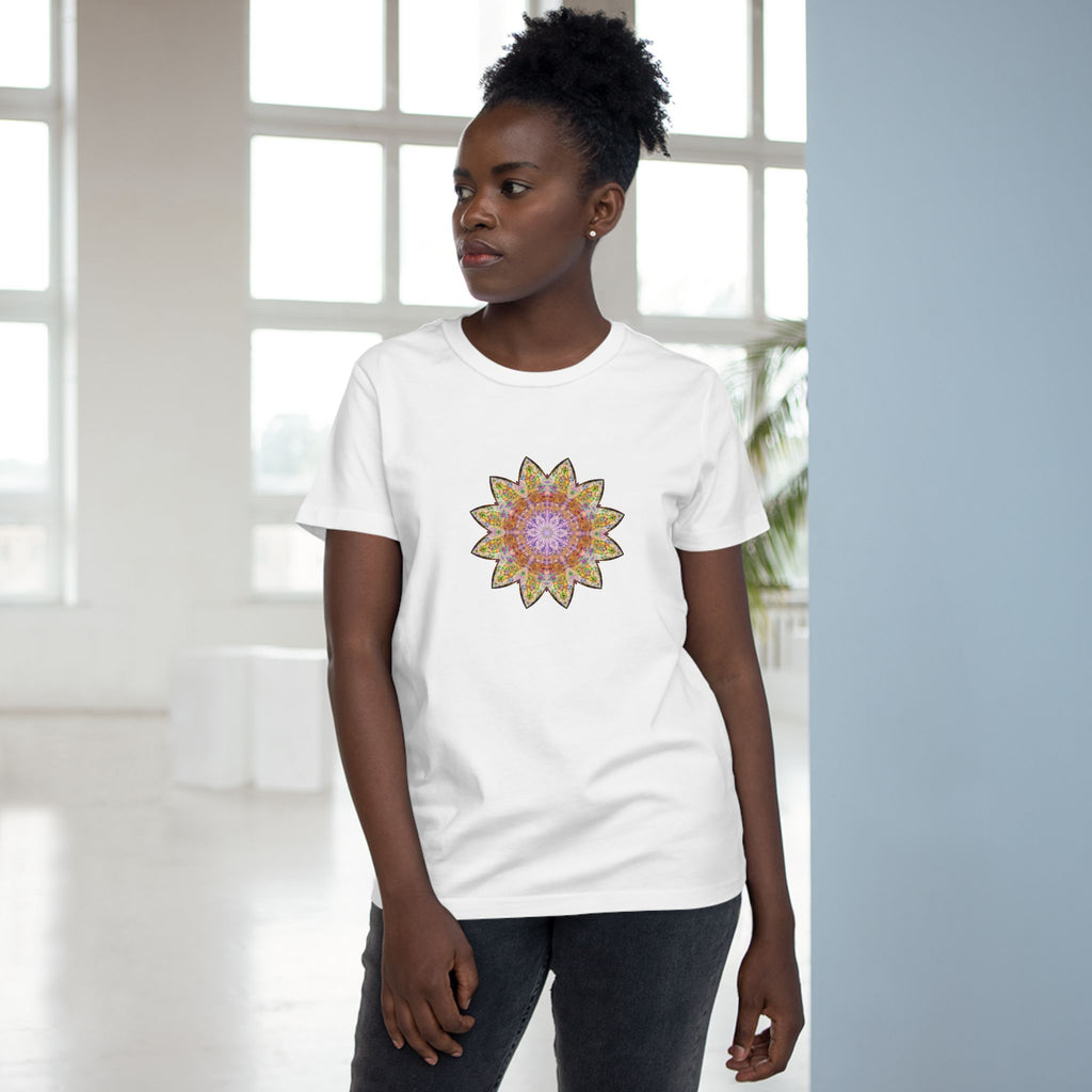Women’s Maple Tee - Love Light Mandalas No.14